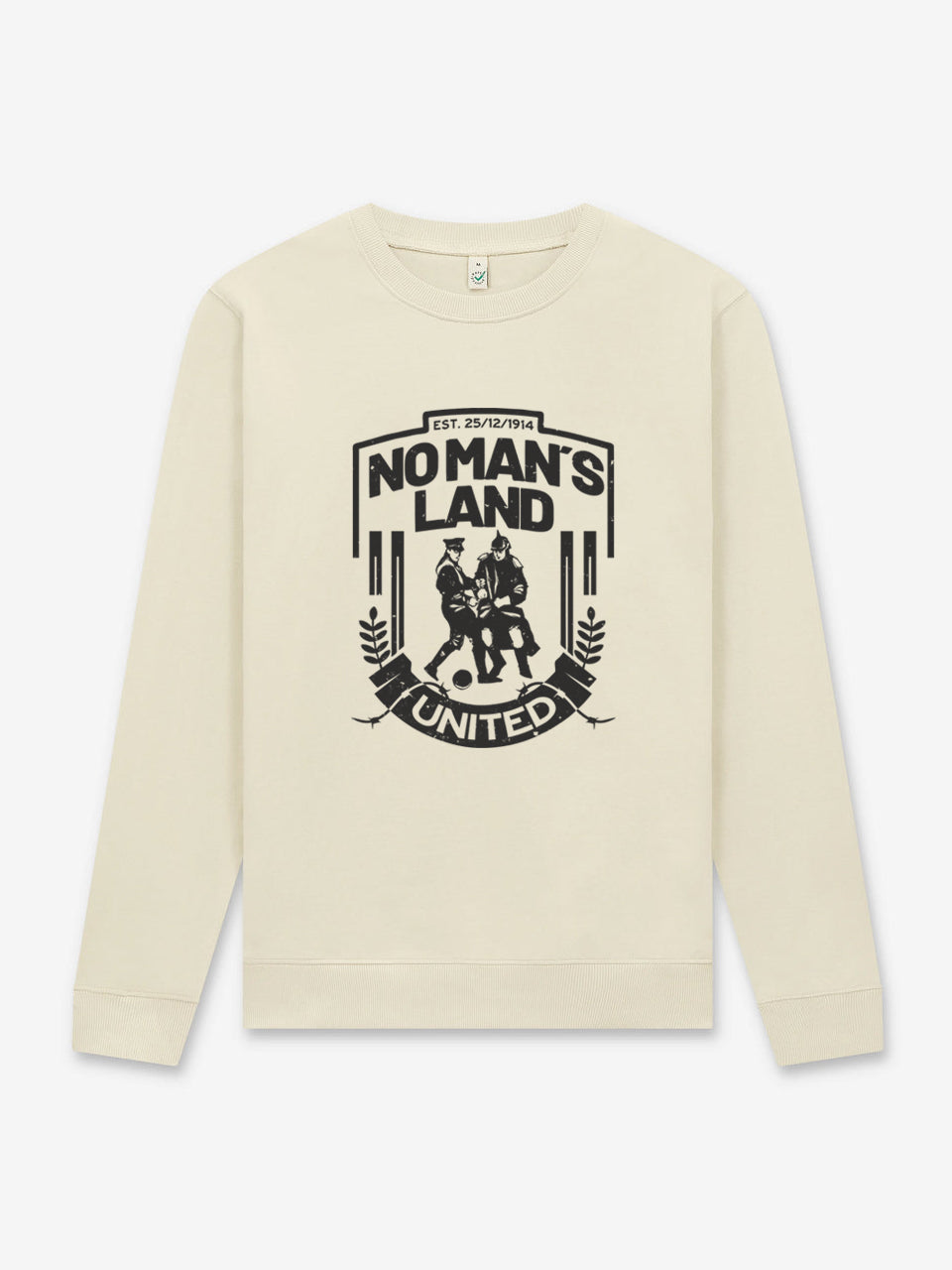 dna merch No Man’s Land United Rundhalspullover bone