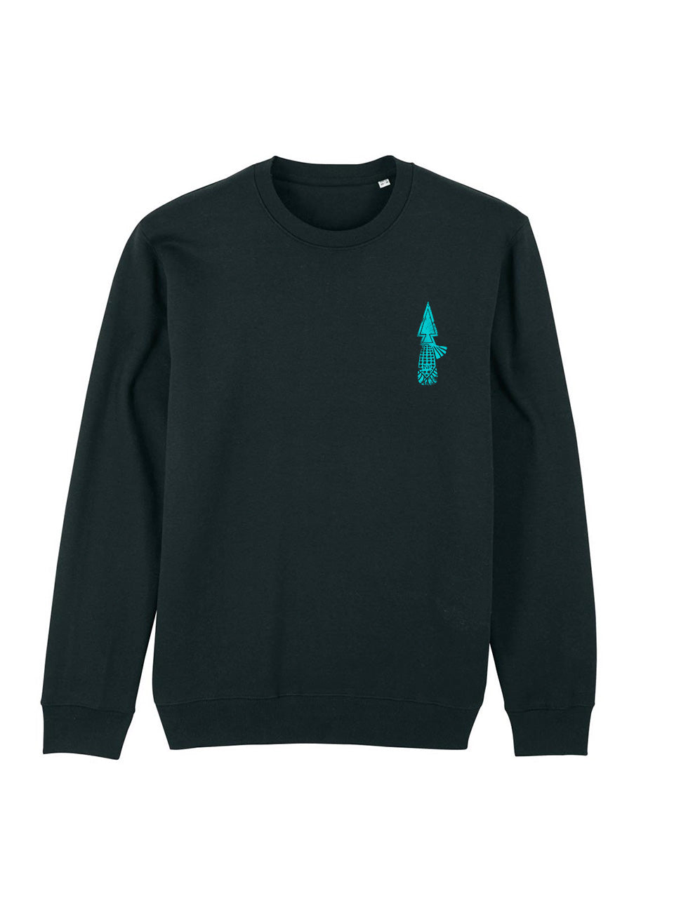 dna merch Maya-Widerstand 1517 Sweatshirt Schwarz Biobaumwolle