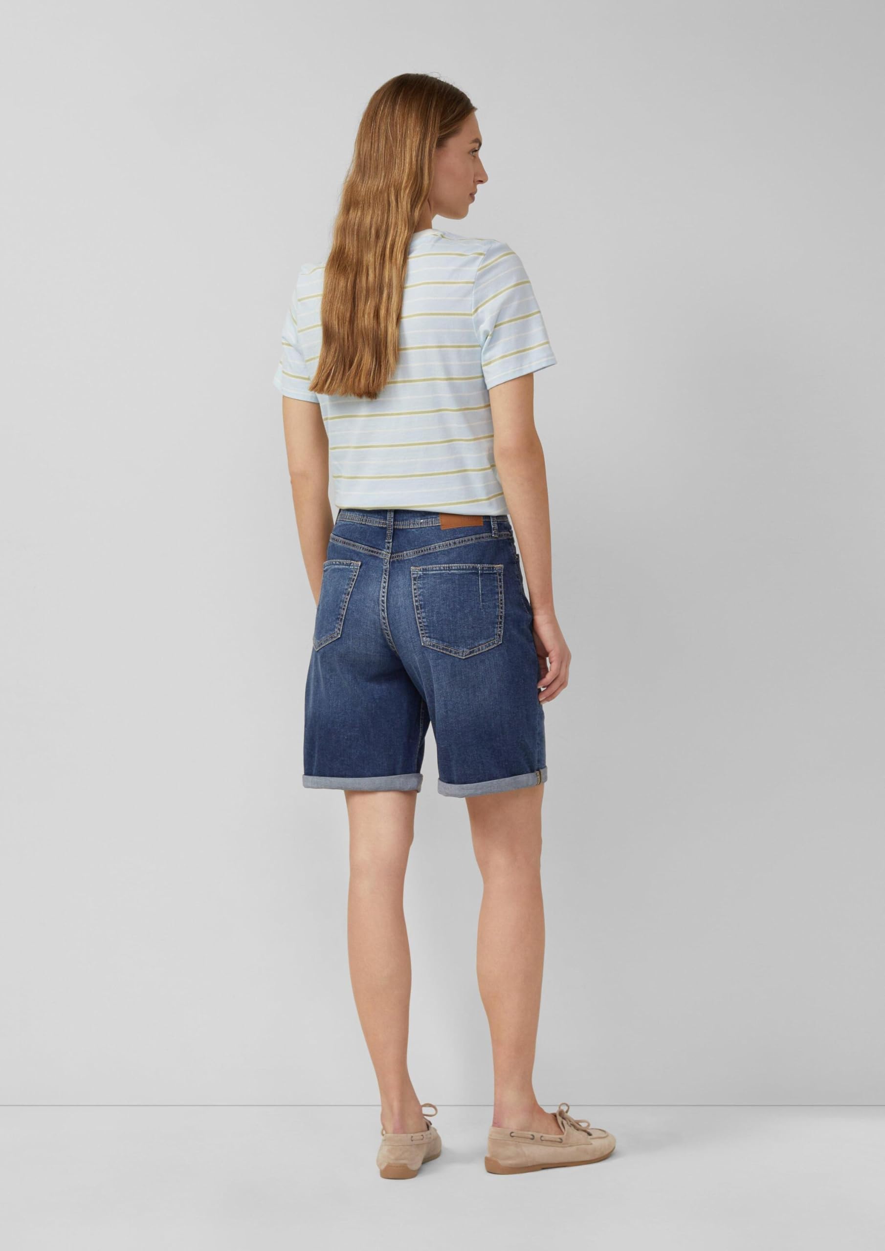 s.Oliver Suri High Rise Jeans-Shorts Bermuda Wide Leg