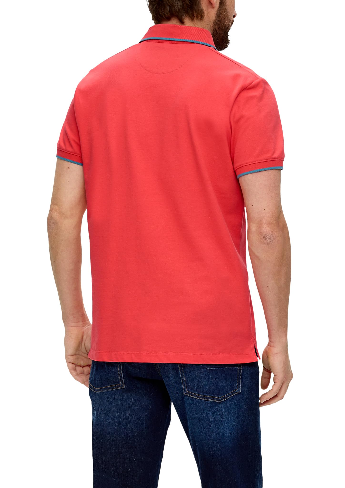 s.Oliver Poloshirt Logo Baumwollstretch orange S