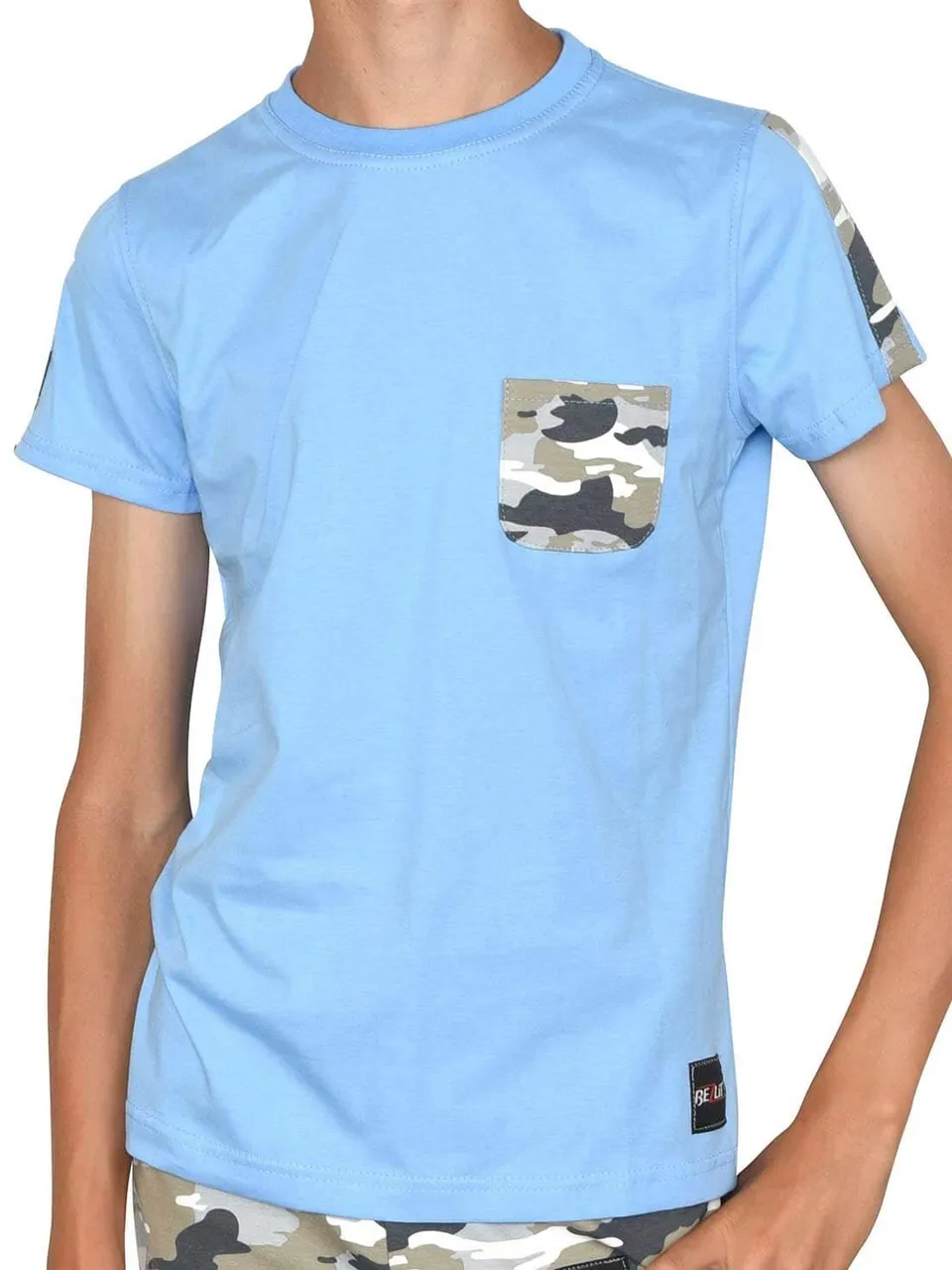 BEZLIT Jungen T-Shirt Brusttasche Camouflage Baumwolle