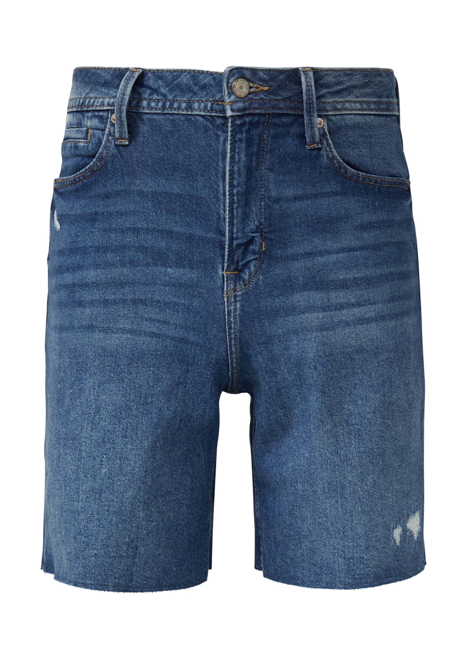 s.Oliver Red Label Suri Jeans-Shorts Damen High Rise Offener Saum