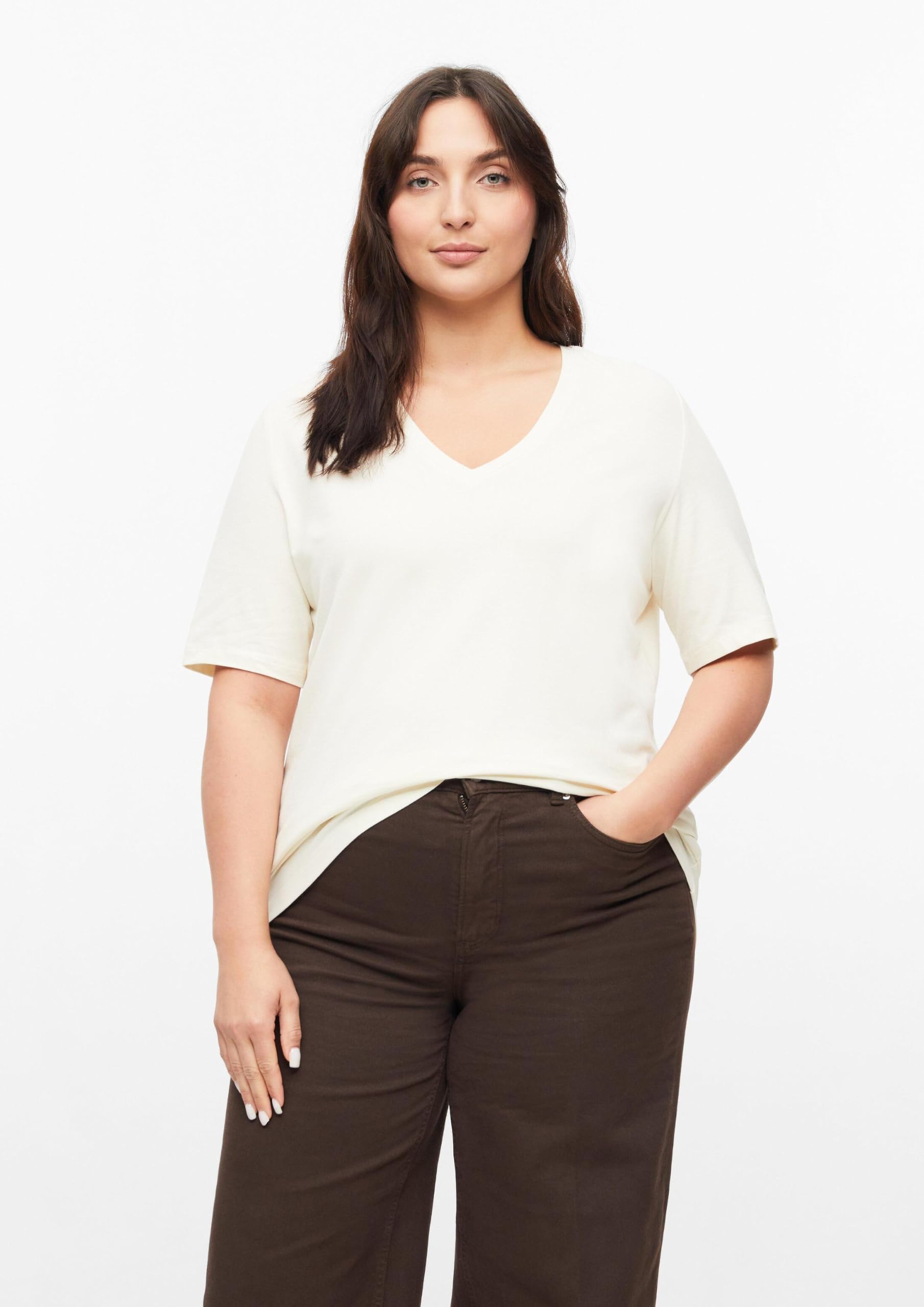 s.Oliver RED LABEL T-Shirt V-Neck Baumwolle