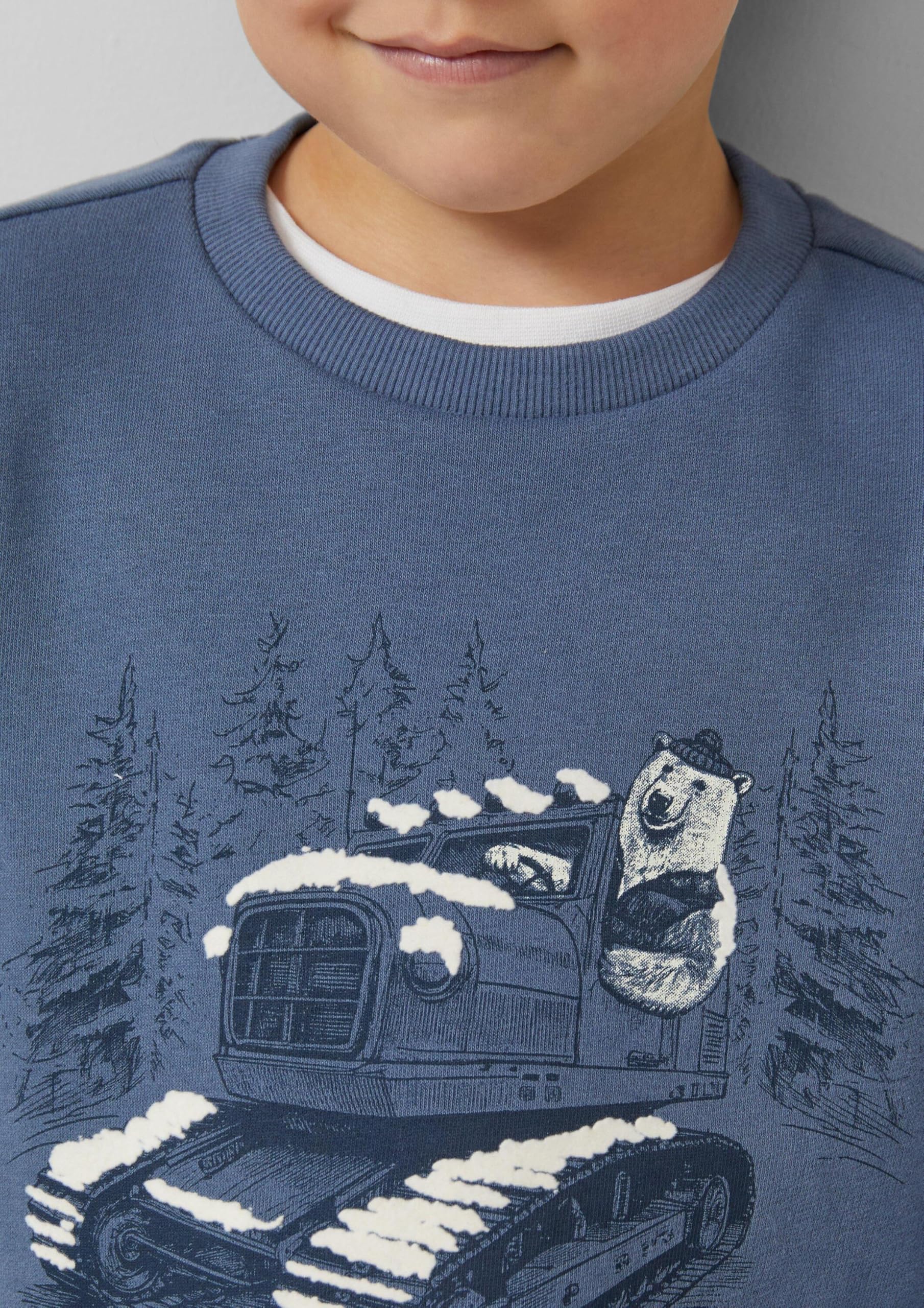 s.Oliver Red Label Sweatshirt royalblau 128-134 Frontprint