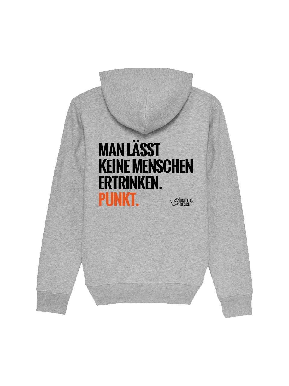 dna merch United4Rescue Man lässt keine Menschen ertrinken Kapuzenpullover