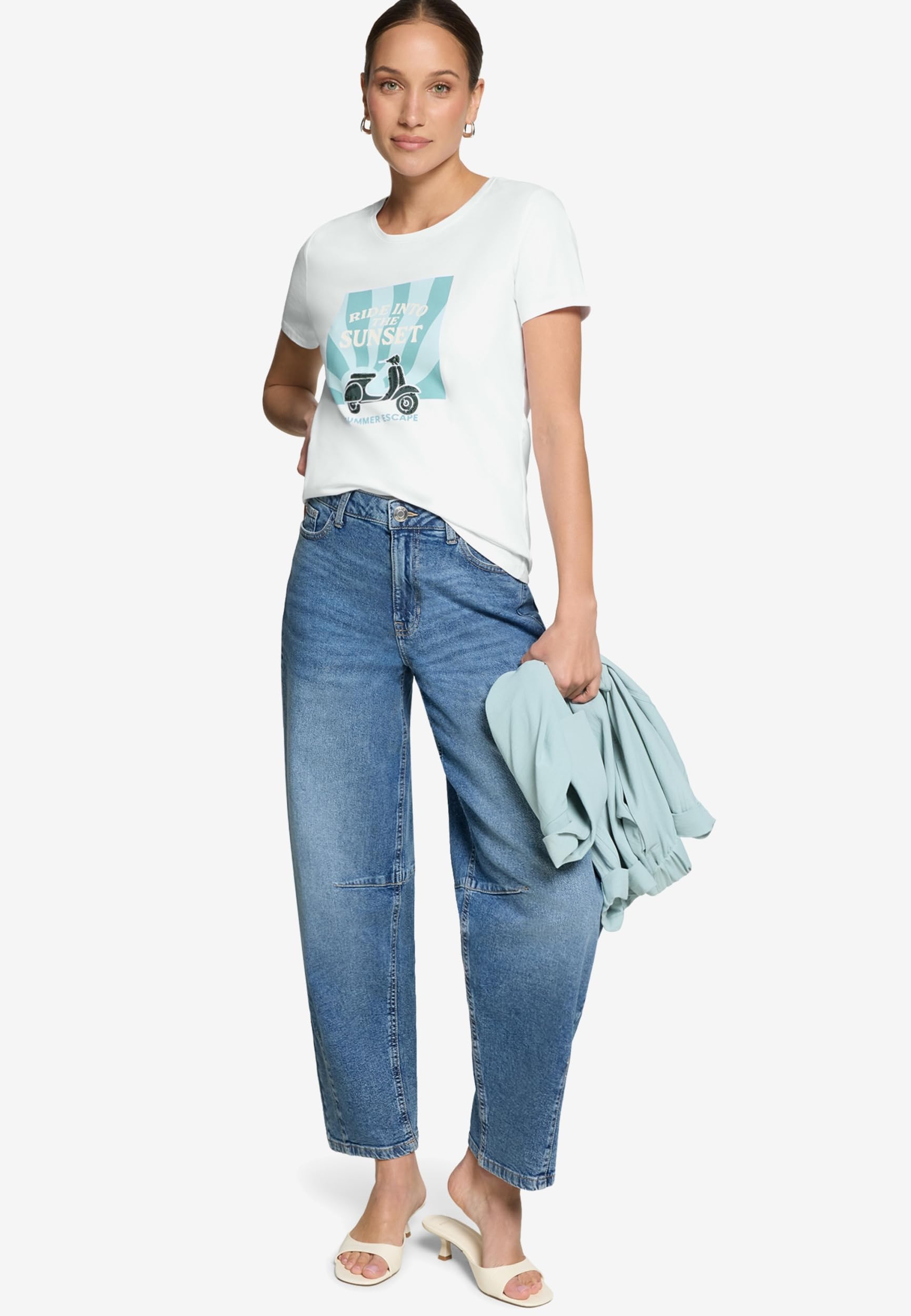 zero Shirt Kurz 1/2 Arm Damenshirt mit Print