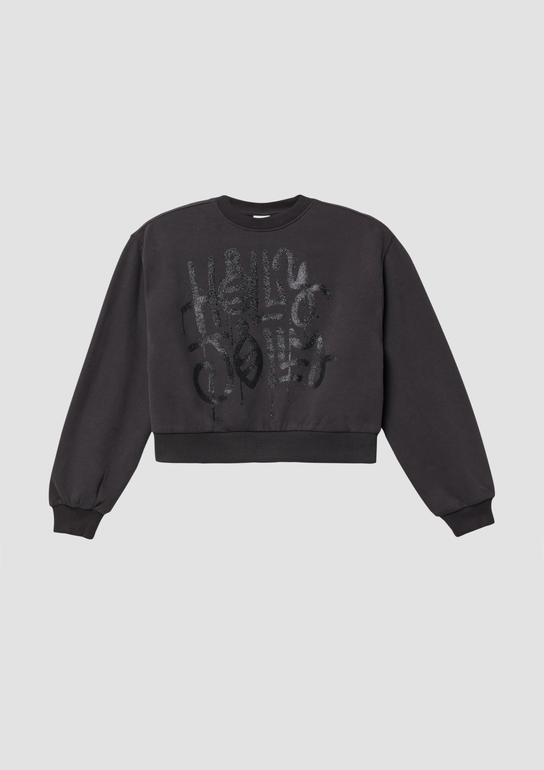 s.Oliver Junior Crop Sweatshirt Mädchen schimmernd
