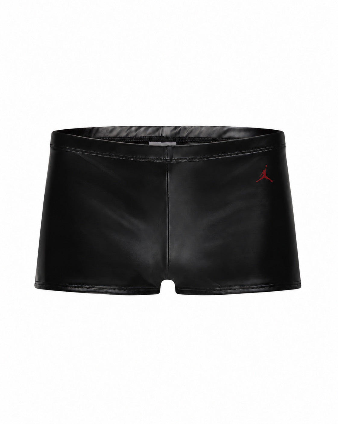 Mowalola Jordan Mini Shorts Minishorts Low-Rise glänzend