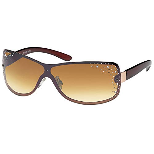 BEZLIT A0553 Damen Sonnenbrille Strasssteine Braun