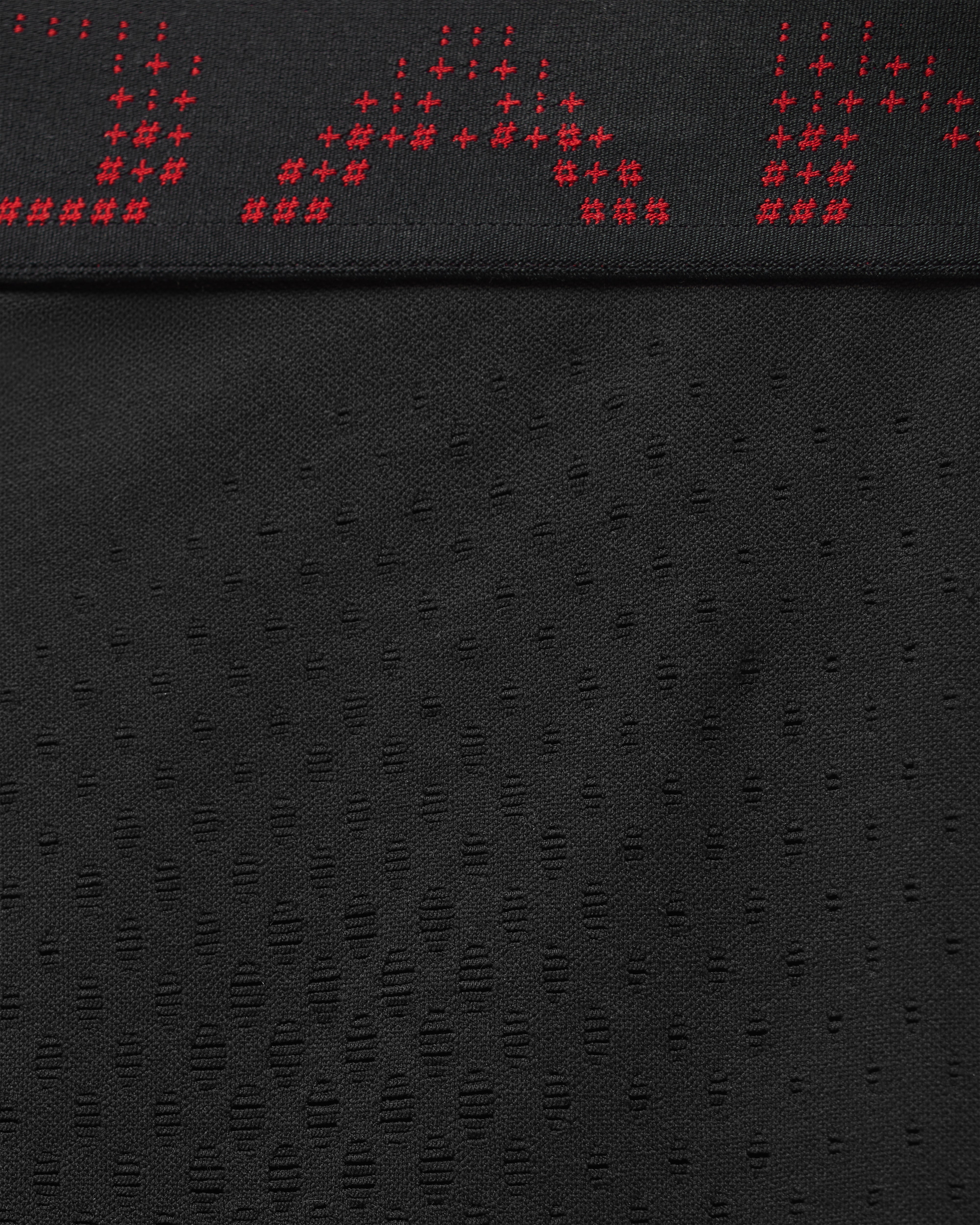 Mowalola Jordan Knit Leggings Schwarz Gym Red