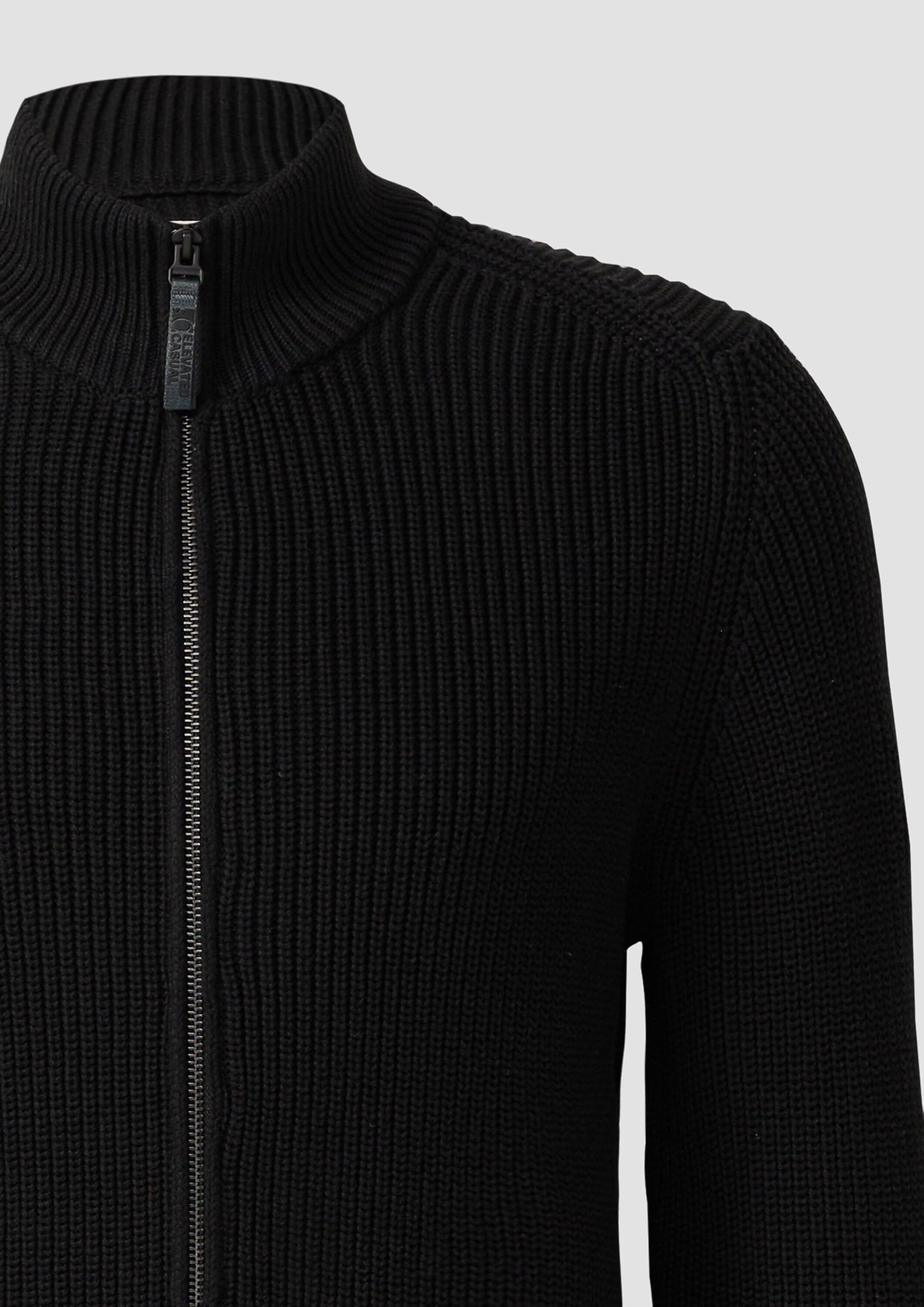 s.Oliver RED LABEL Cardigan Struktur schwarz S
