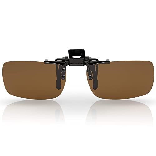 BEZLIT 30447 Sonnenbrillenaufsatz Clip-On Braun polarisiert