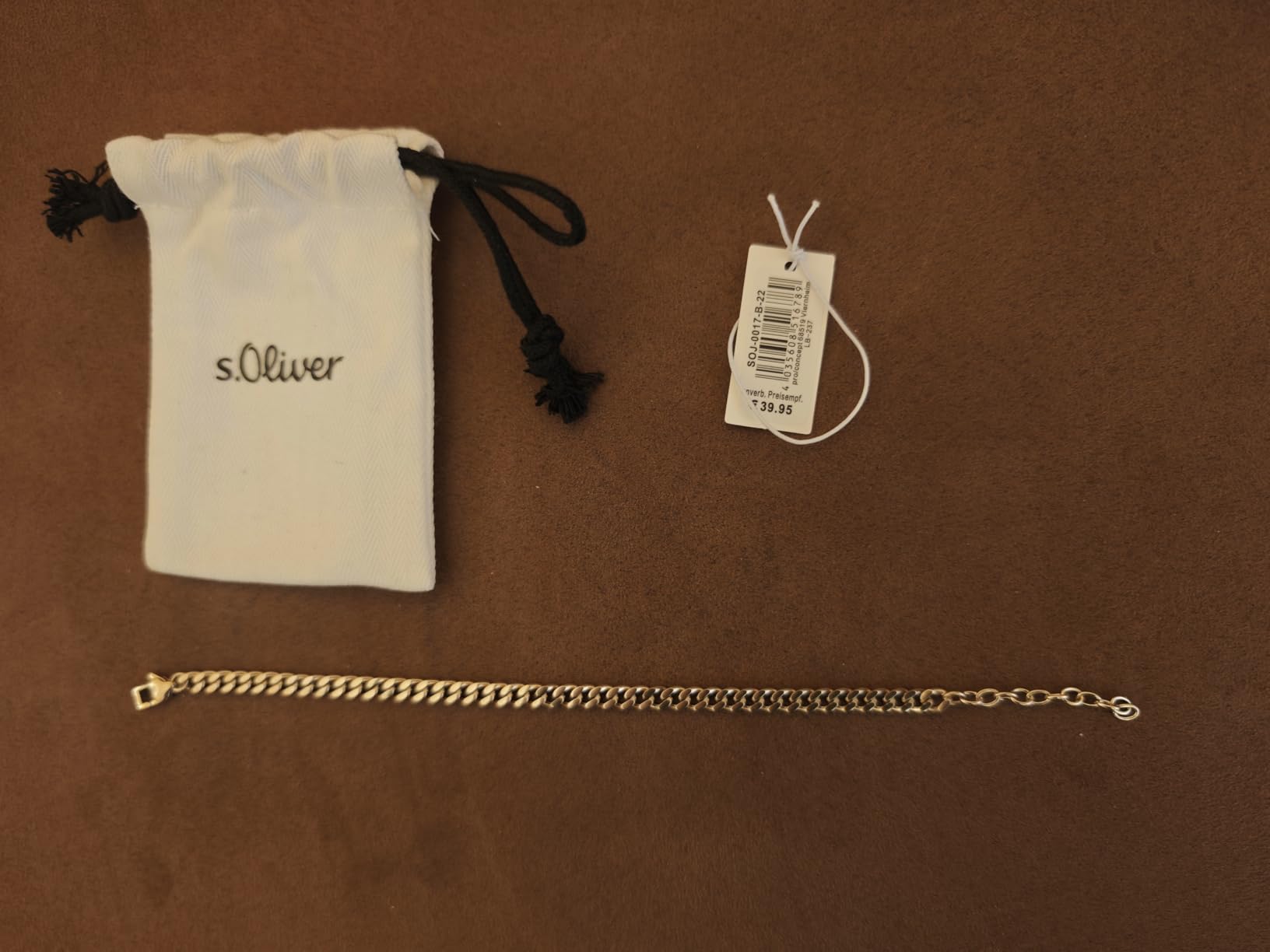 s.Oliver Basic Herren Schmuck Set Silber Edelstahl