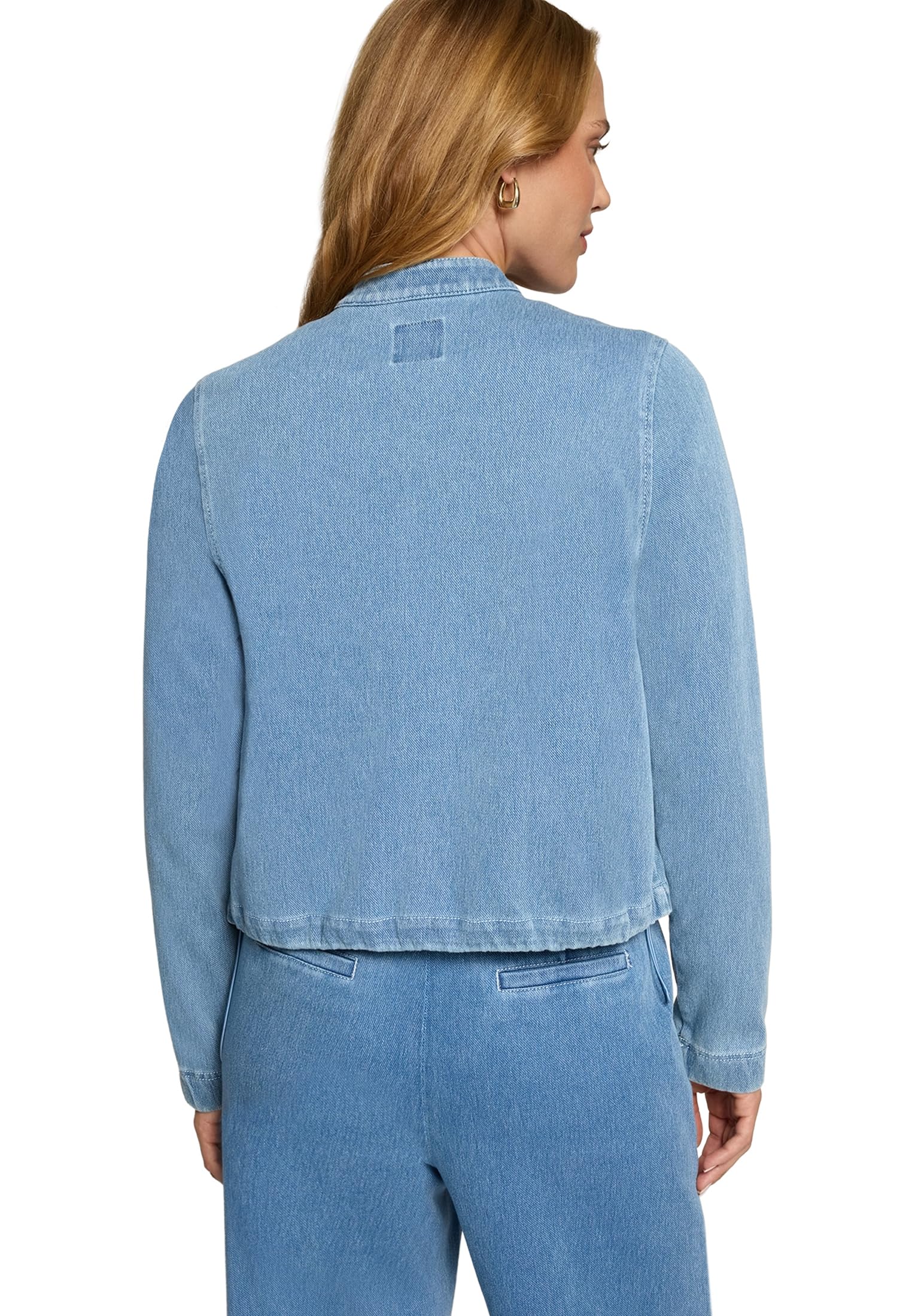 zero Reissverschluss Jeansjacke 40 Blue Denim lässig