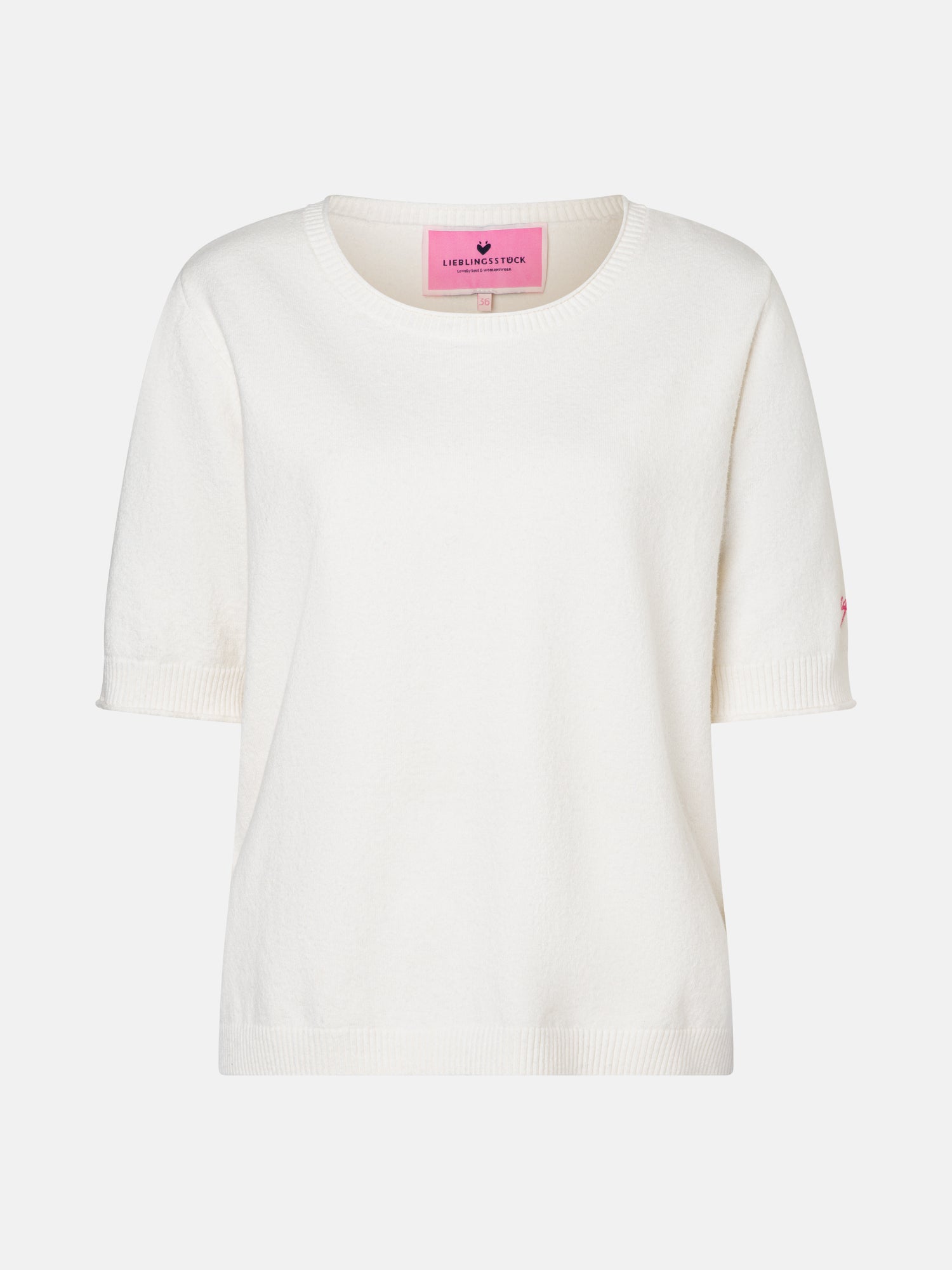 Lieblingsstück MelisandeL Kurzarm Pullover offwhite elastisch