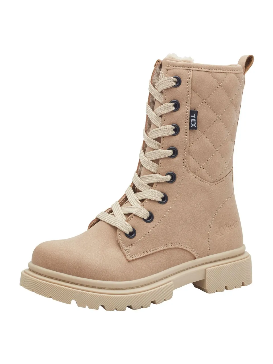 s.Oliver WL Lace Boot 5-46223-43 Schneestiefel 32 Sand gefüttert