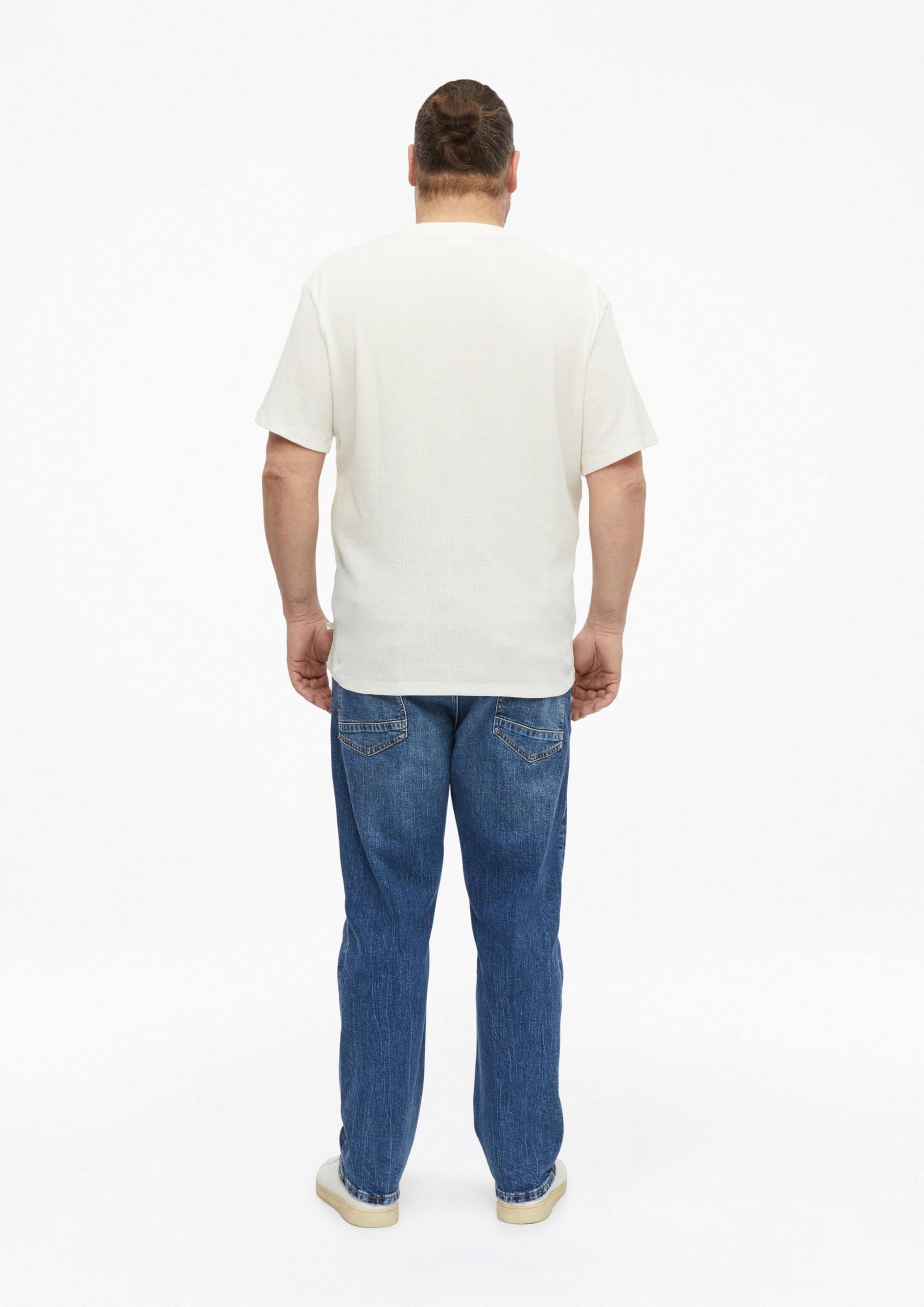 s.Oliver Waffelpiqué-T-Shirt Brusttasche 5XL Baumwolle