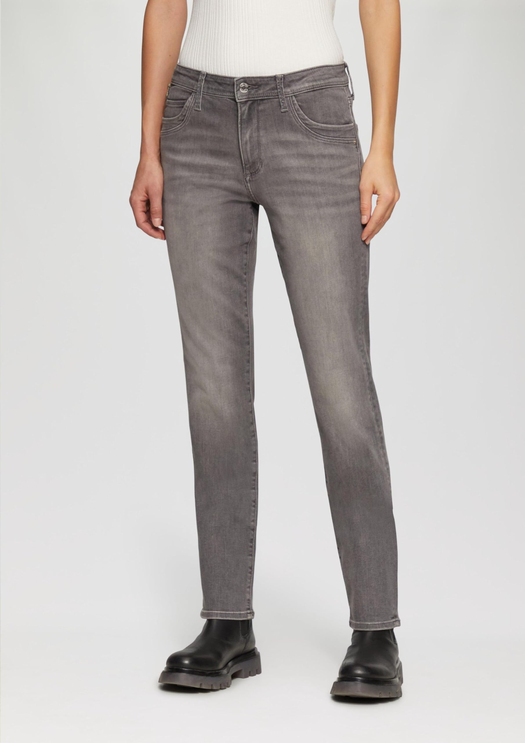 s.Oliver Red Label Betsy Mid Rise Slim Fit Jeans Grau