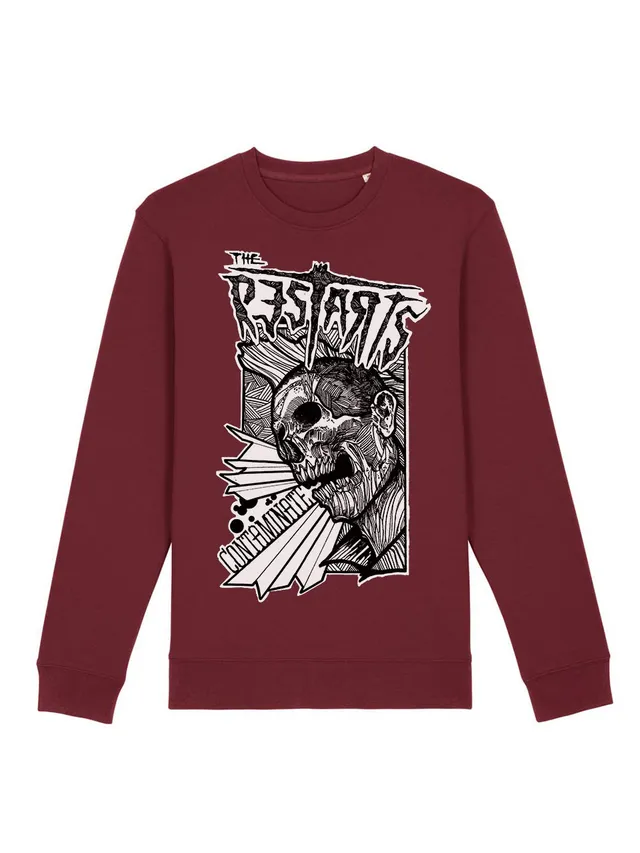 dna merch The Restarts Contaminate Rundhalspullover Biobaumwolle