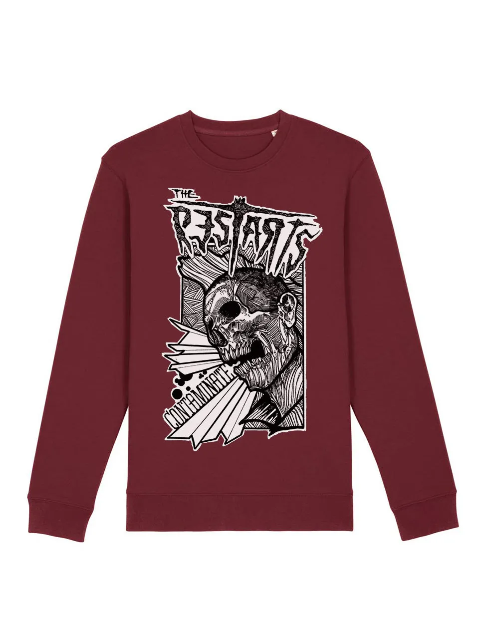 dna merch The Restarts Contaminate Rundhalspullover Biobaumwolle