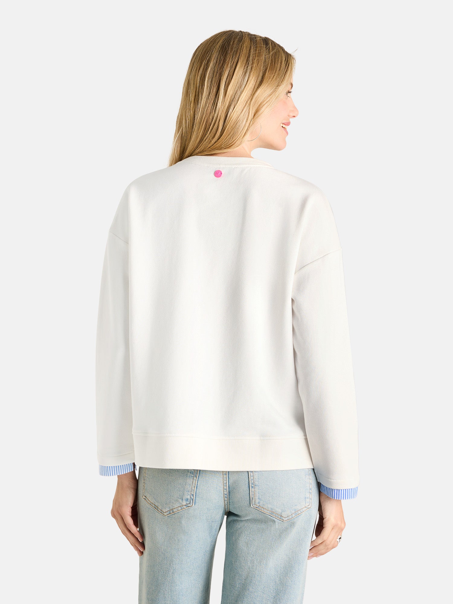 Lieblingsstück YamilaL Sweatshirt offwhite Hemd-Effekt