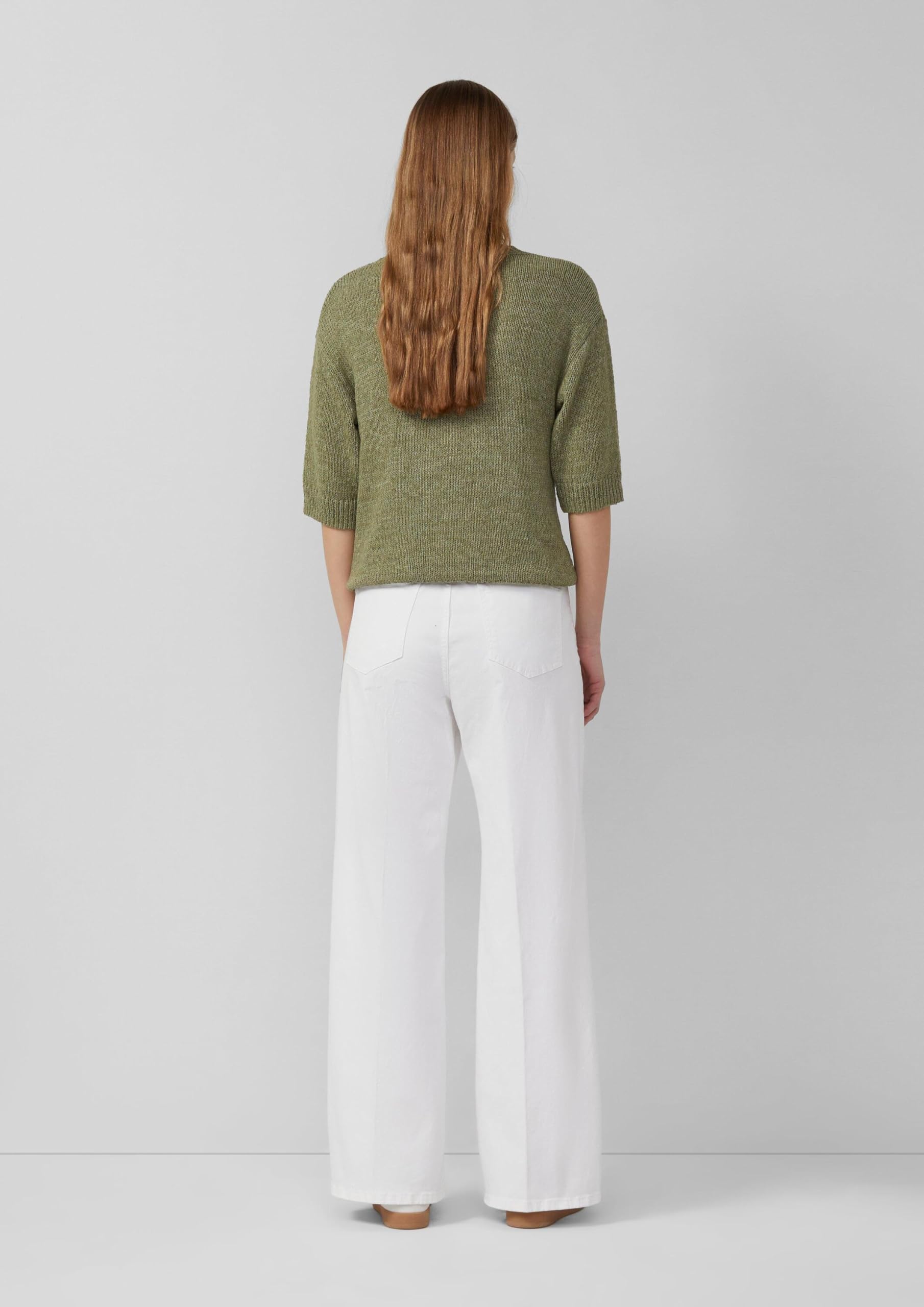 s.Oliver Suri High Rise Wide Fit Jeans Weiß 38W/32L