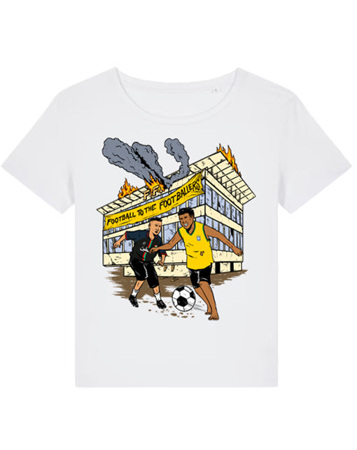 dna merch Football To The Footballers T-Shirt Damen Bio-Baumwolle
