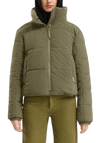 s.Oliver QS Wattierte Cord Steppjacke Oliv Gr. L