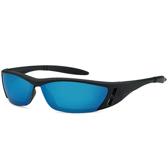BEZLIT Sport Sonnenbrille UV400 Fahrradbrille Blau Verspiegelt