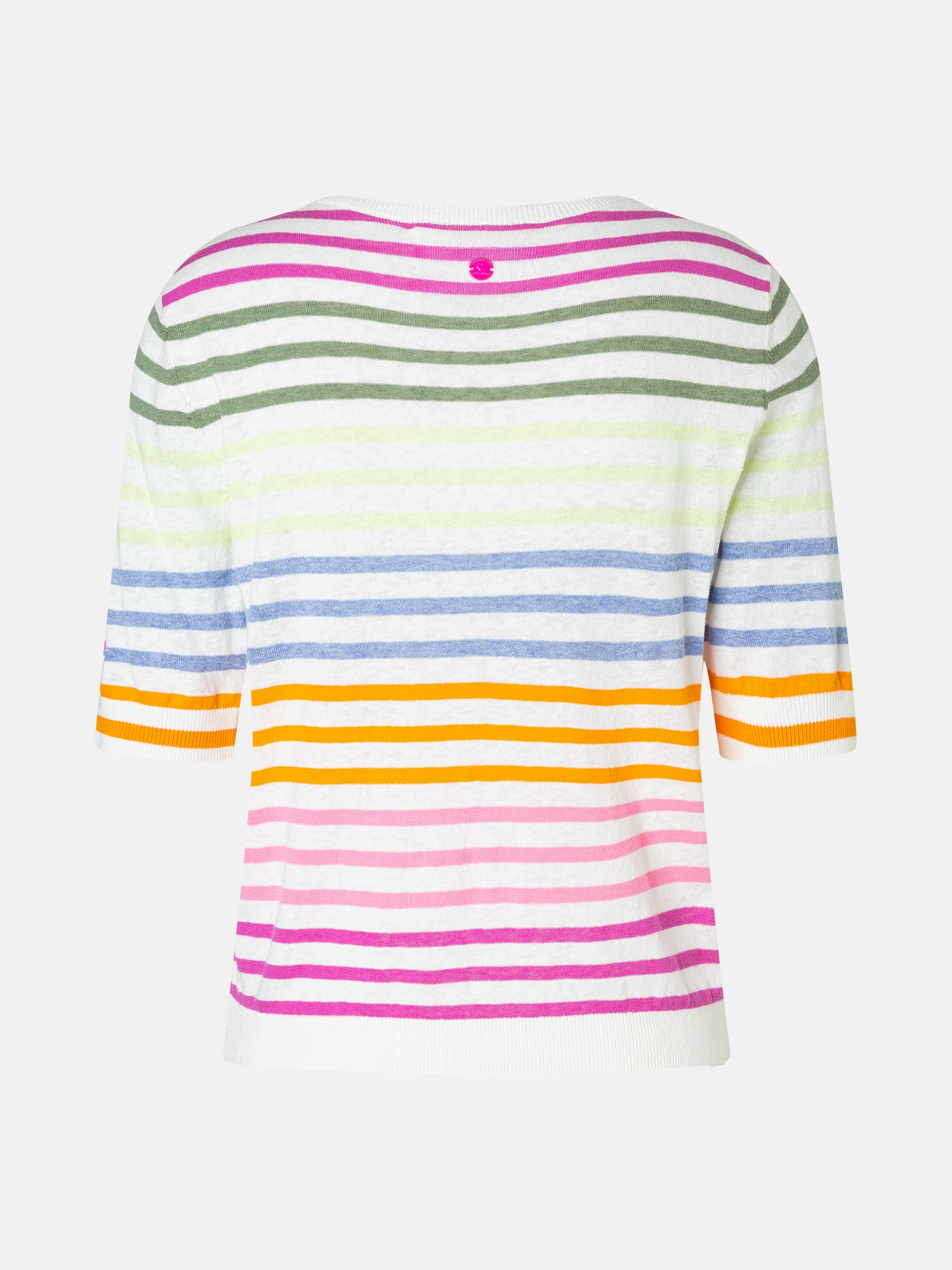 Lieblingsstück MarvicL Kurzarm Pullover offwhite gemustert