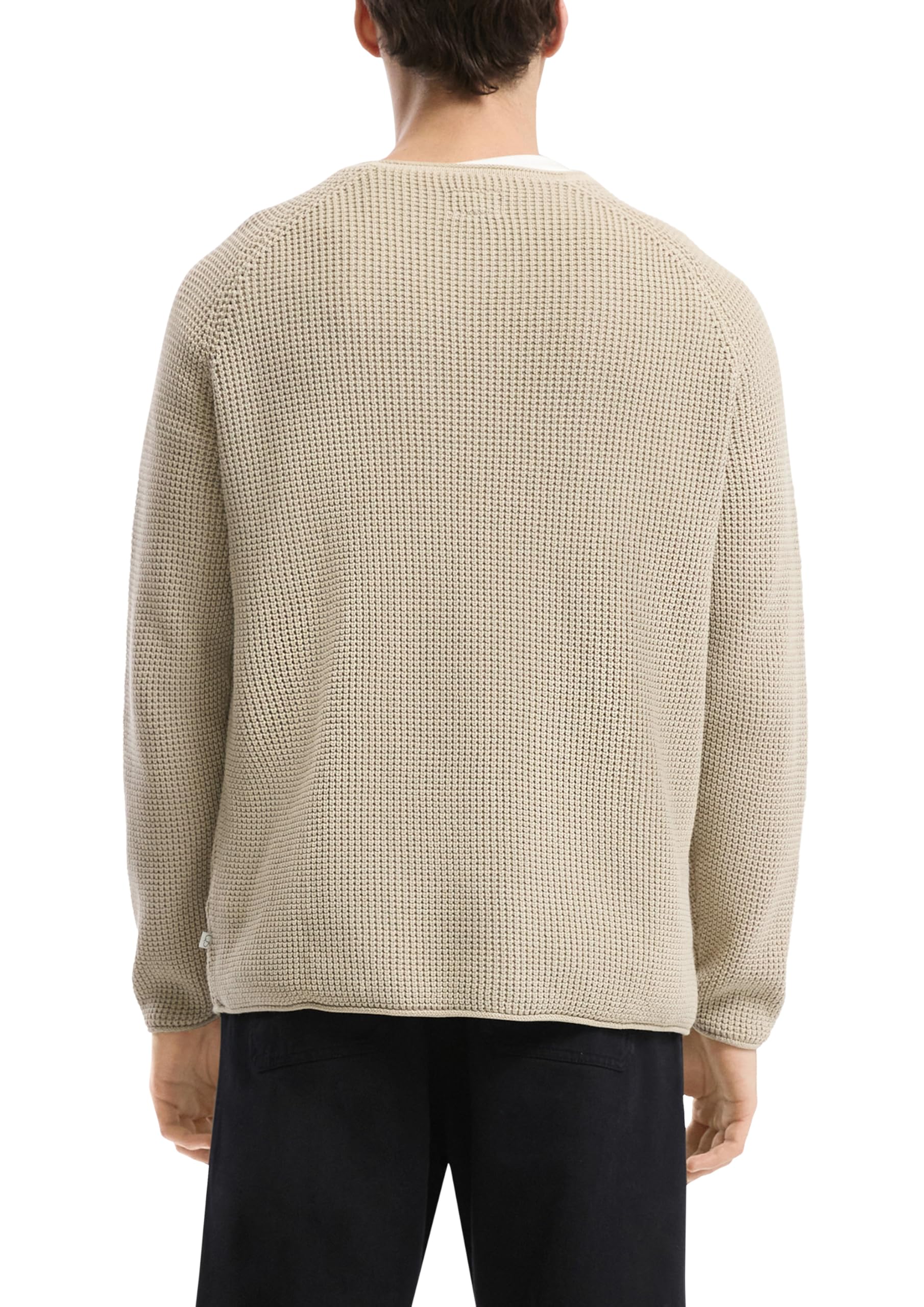 s.Oliver QS Grobstrickpullover mit Wascheffekt Pullover olivgrün
