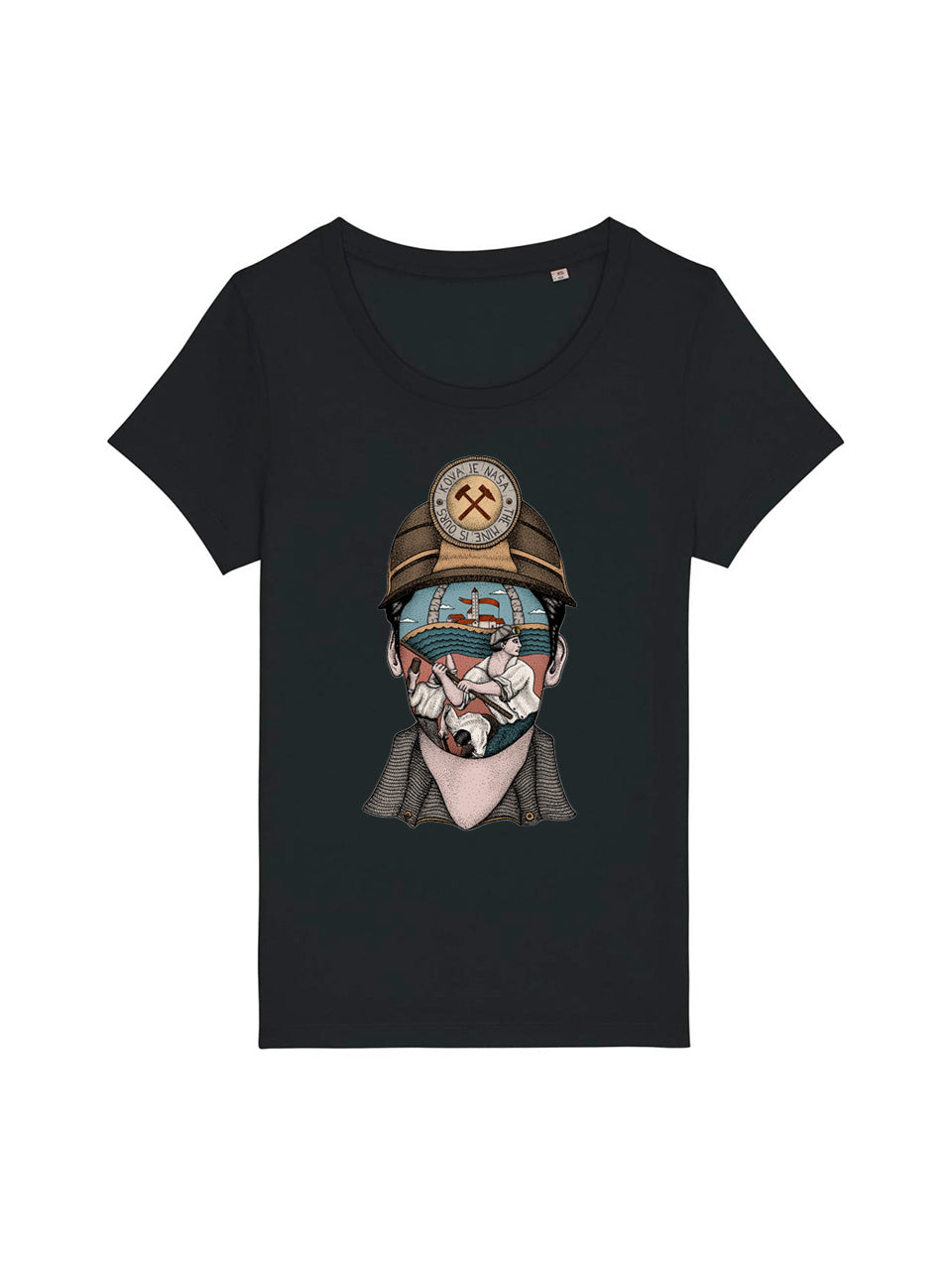 dna merch Die Mine Gehört Uns Labin 1921 T-Shirt Butter