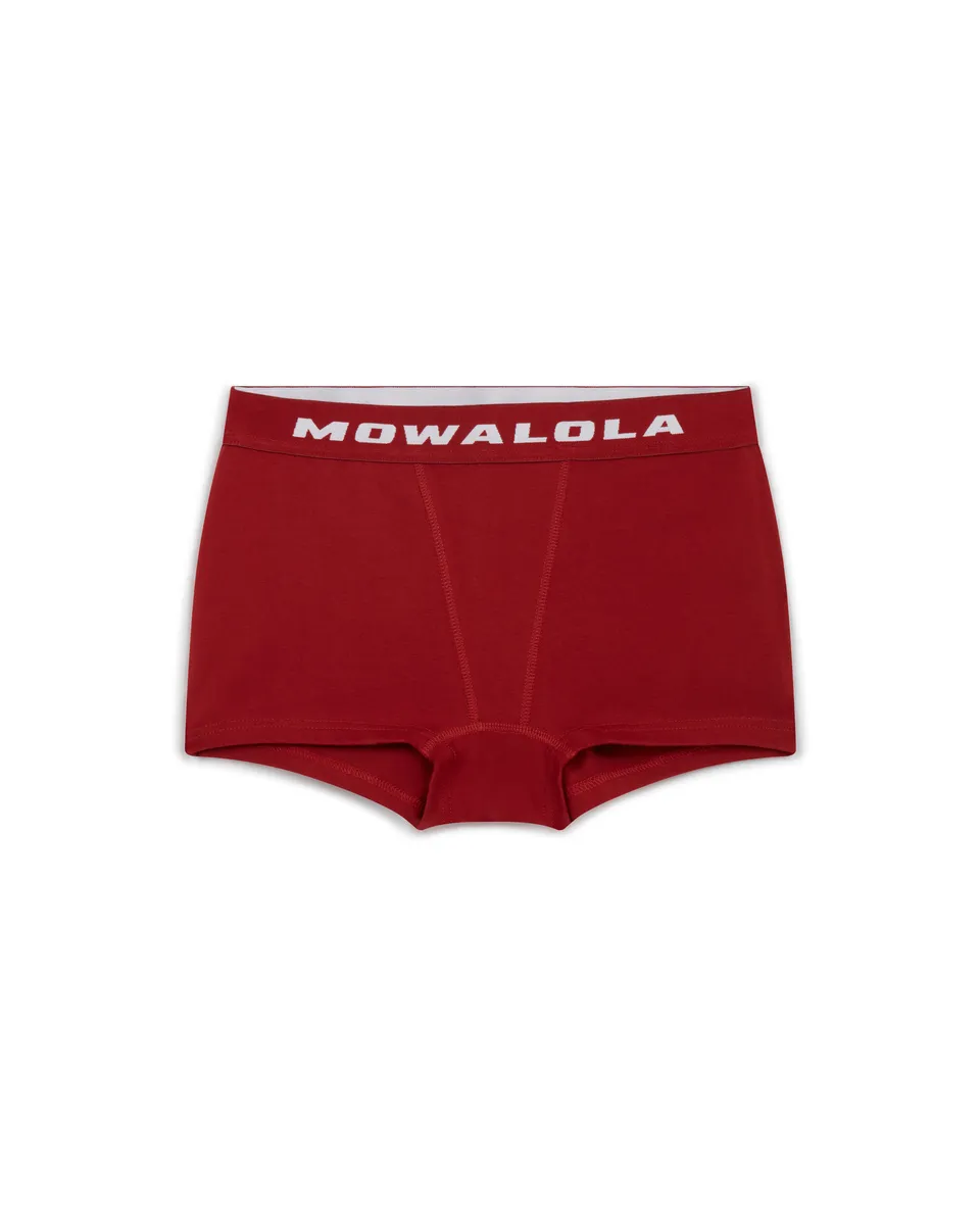 Mowalola Mowa Classics Trunks bordeaux Baumwolle