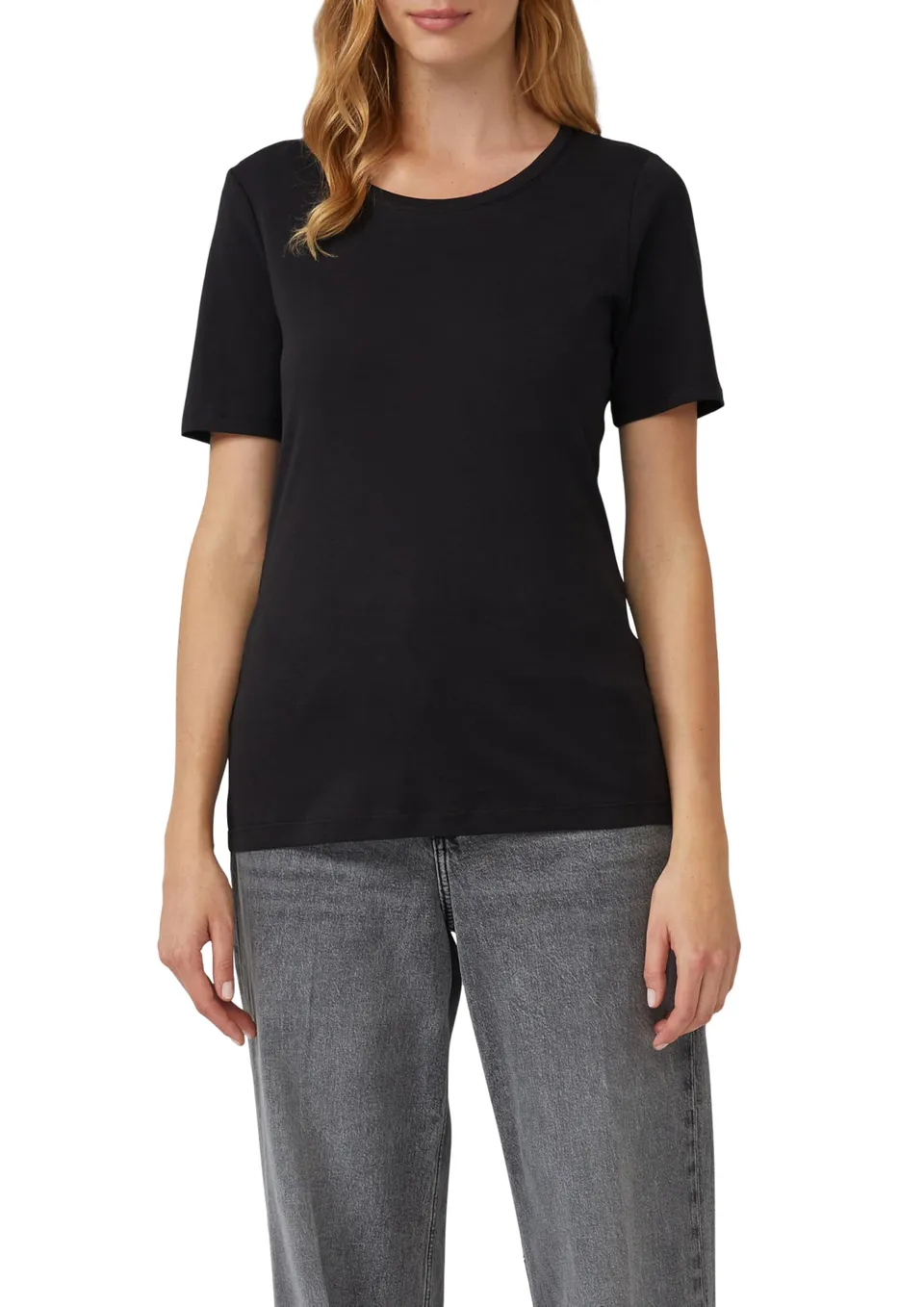 s.Oliver T-Shirt Interlockjersey Slim Fit Rundhals uni