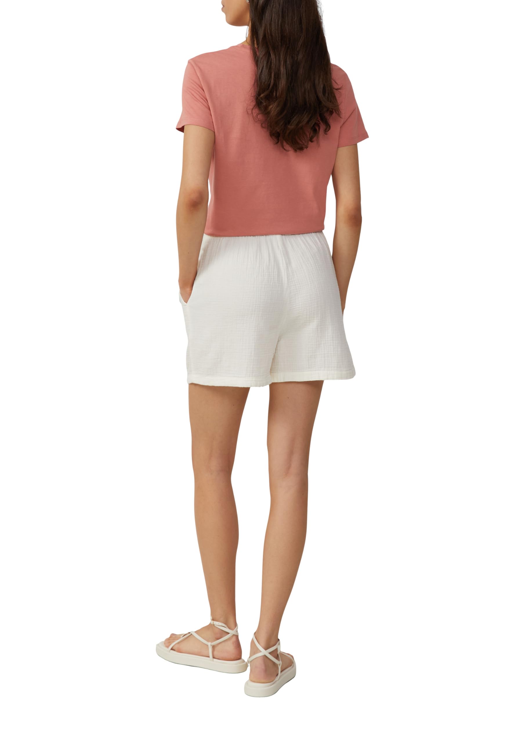 s.Oliver QS Shorts Musselin Ecru 34 Sommer