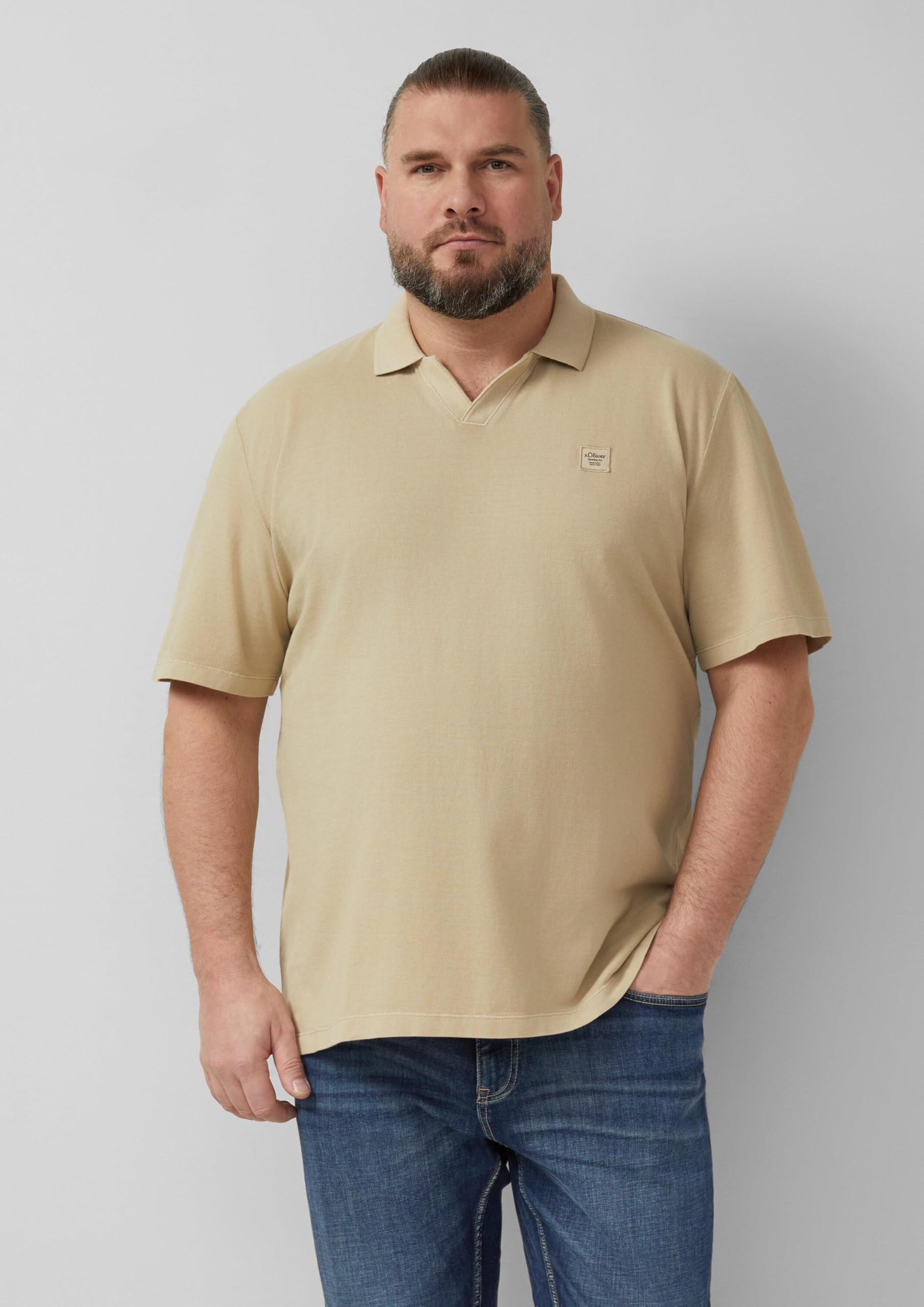 s.Oliver Regular Fit Polo-Shirt Pikée Garment Dye