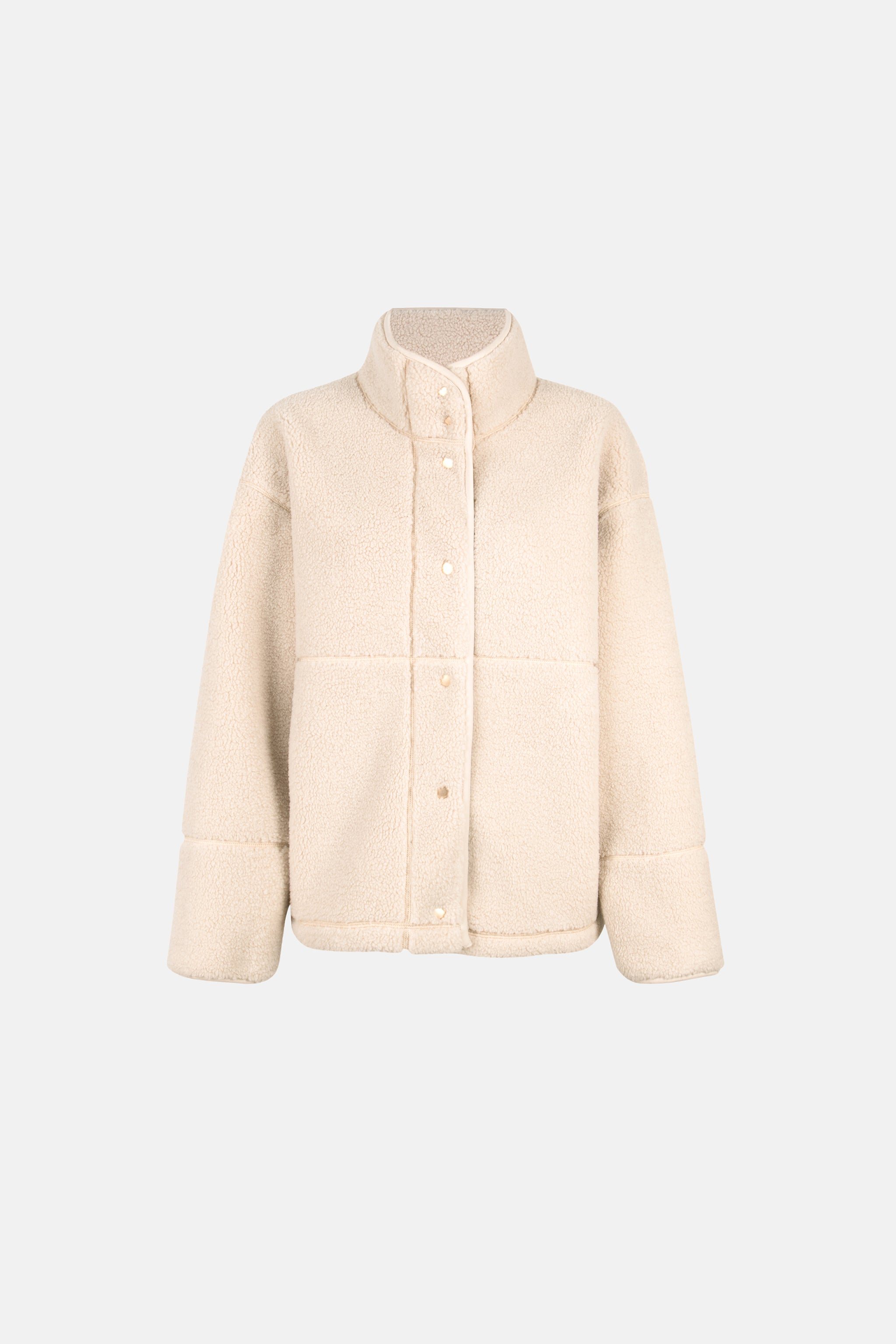 Lieblingsstück IlonaL Mantel beige Teddy Stehkragen