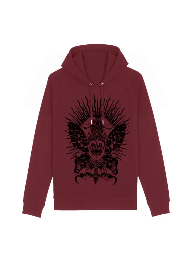 dna merch Loco Sailor Scary Butterfly Hoodie Bio-Baumwolle