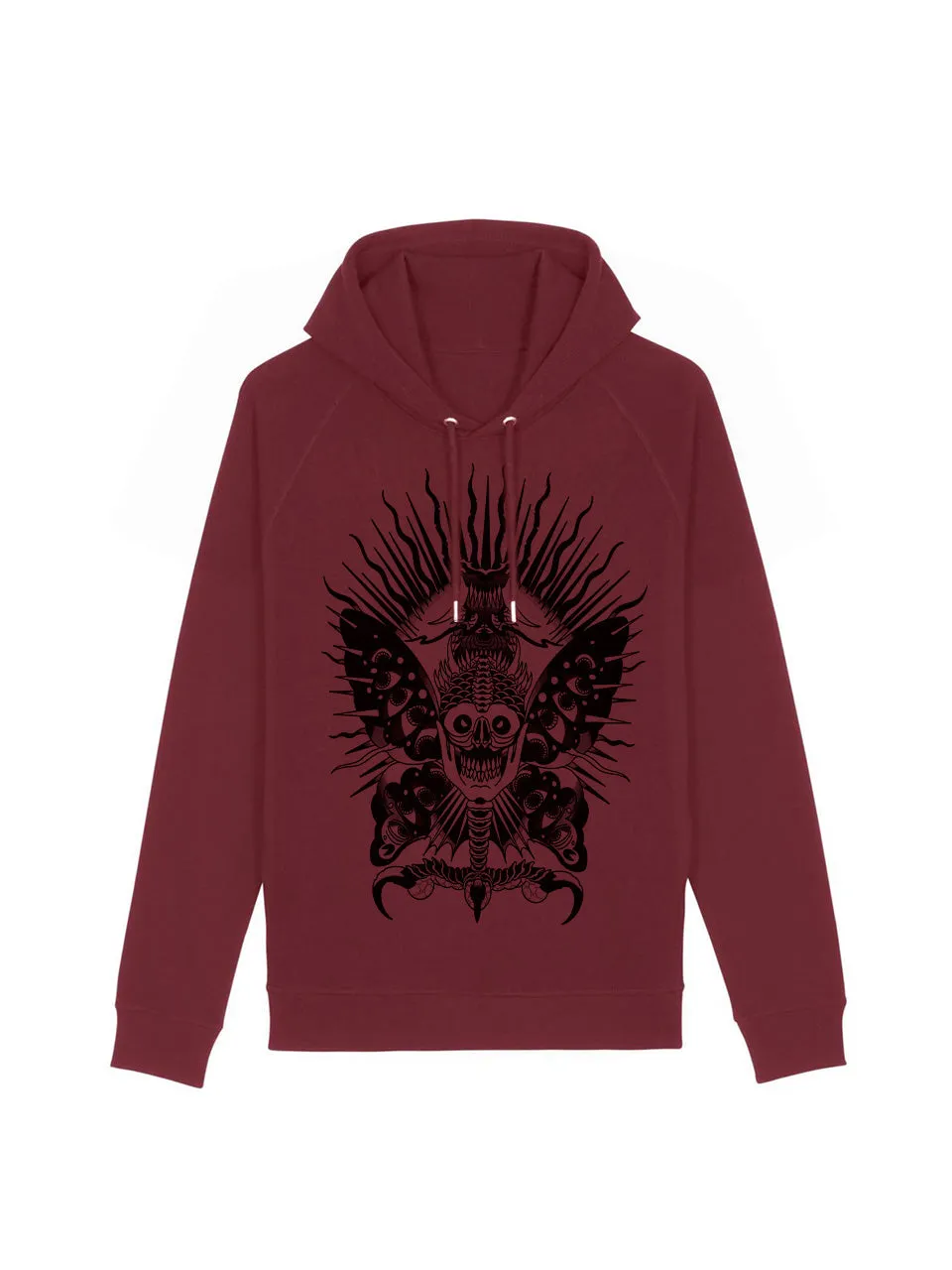 dna merch Loco Sailor Scary Butterfly Hoodie Bio-Baumwolle