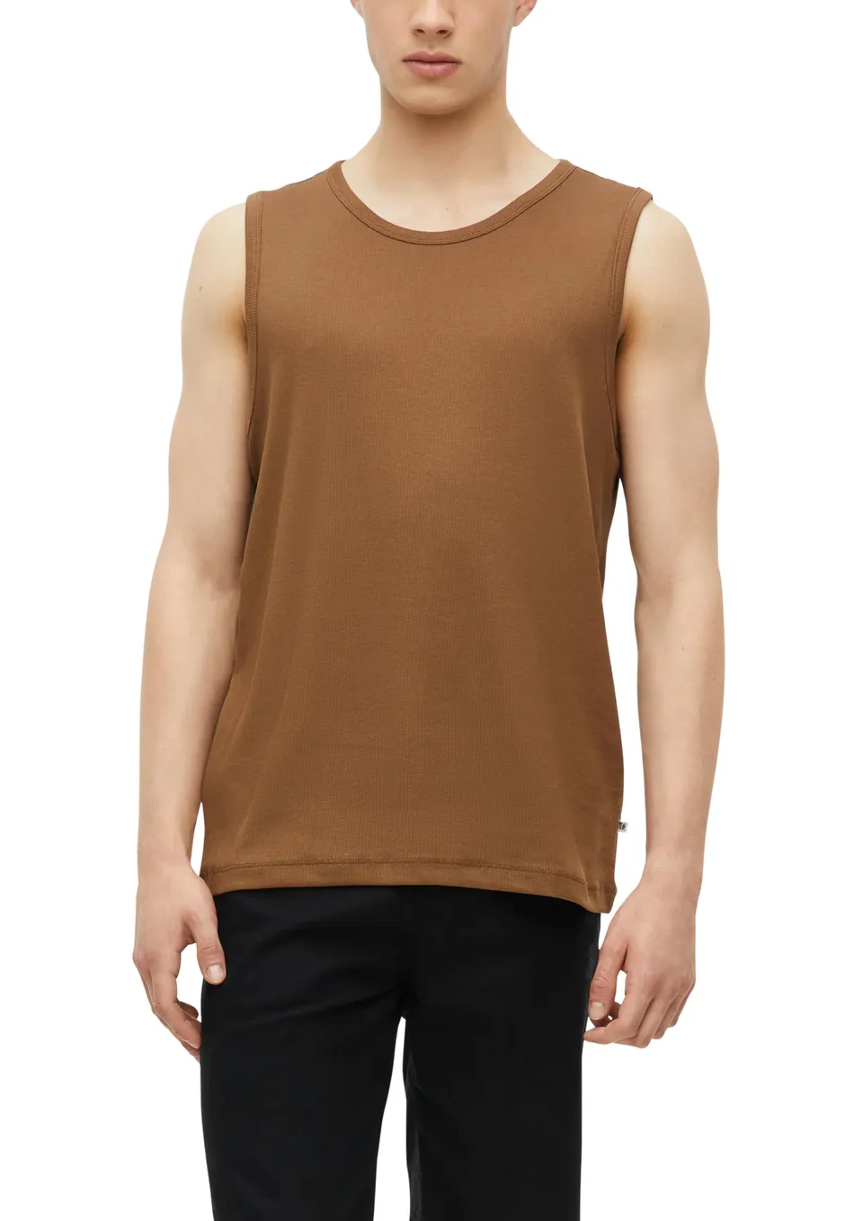 s.Oliver Ripp-Top Baumwollmix Crew Neck XL weiß