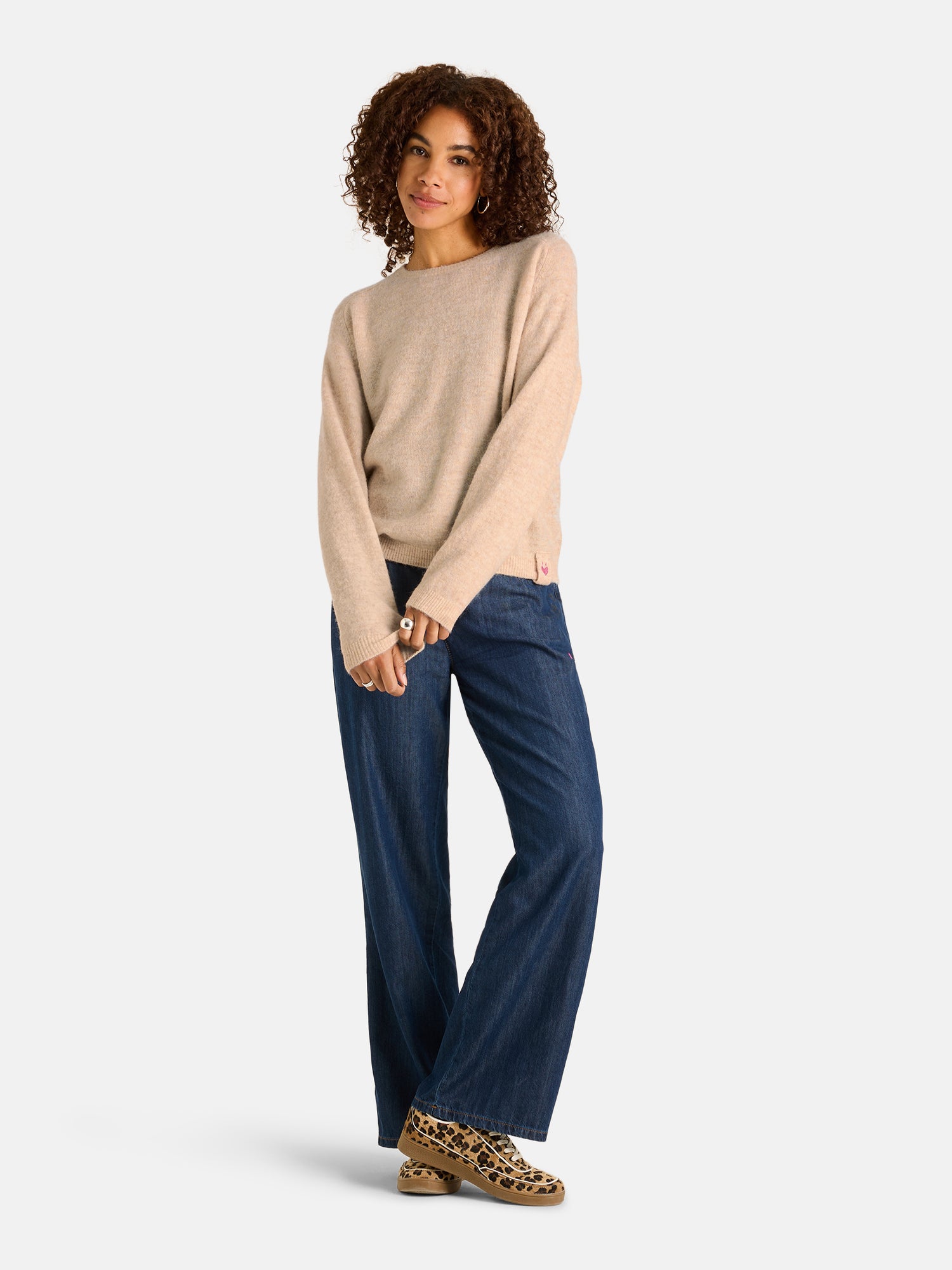 Lieblingsstück SamsaraEP Pullover Alpakamix beige Rundhals