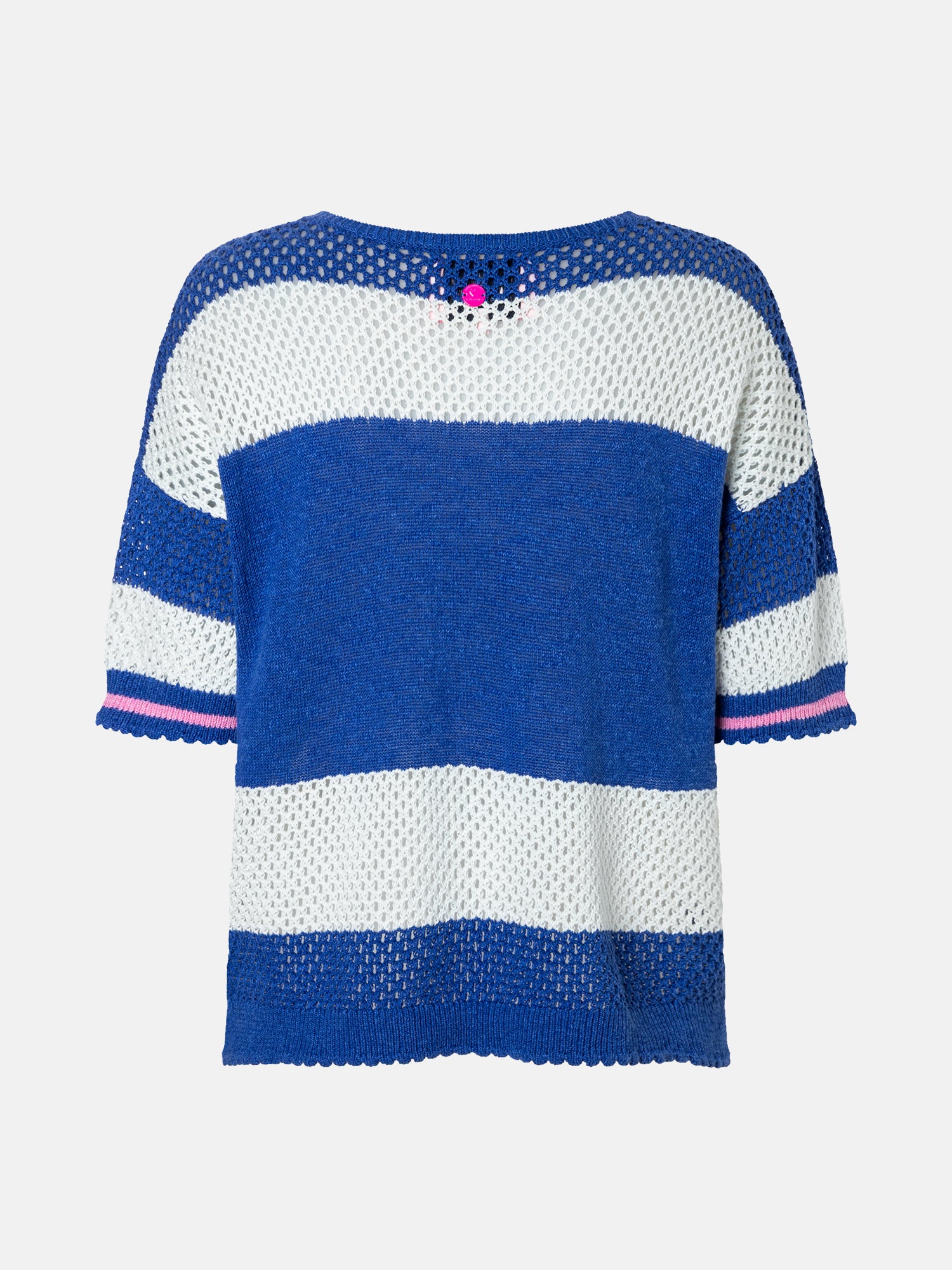 Lieblingsstück AliaL Kurzarm Pullover Leinen Lochstrick