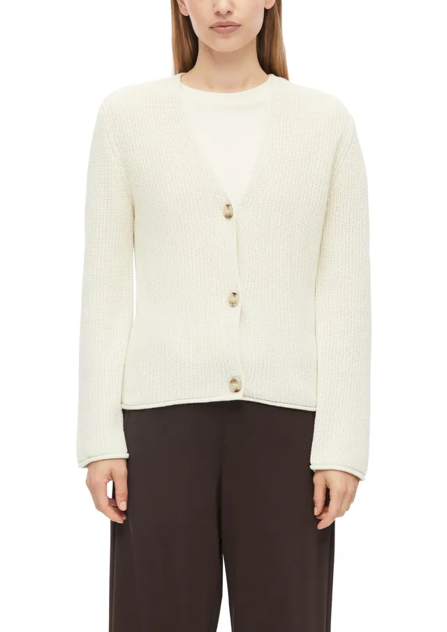 s.Oliver 2181391 Strickjacke Weiß