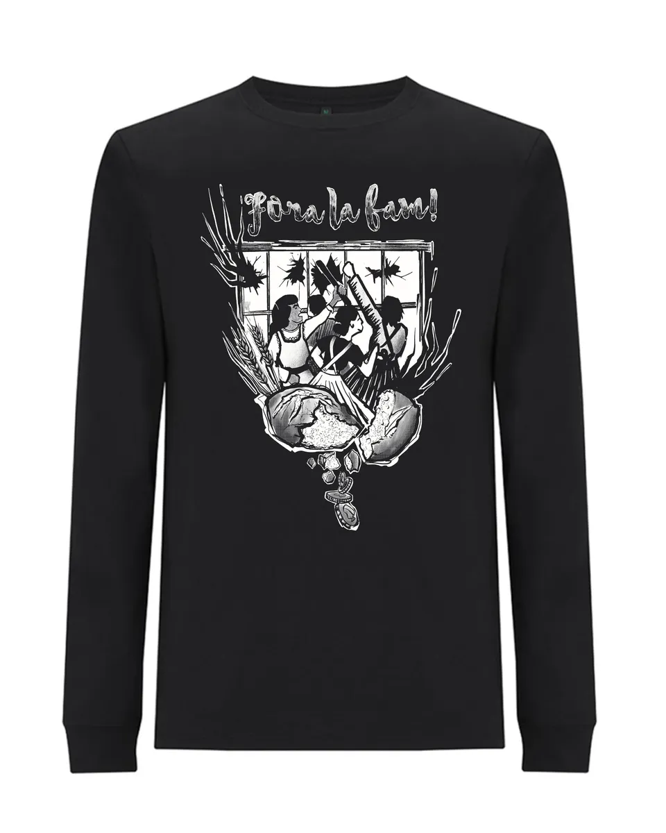 dna merch Fora La Fam Brotaufstände 1789 Langarmshirt