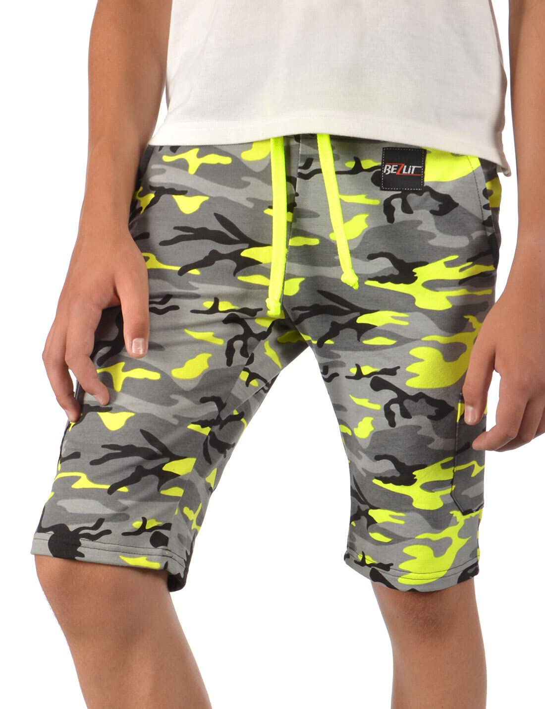 BEZLIT 30354 Cargo Shorts 116-122 grau Camouflage
