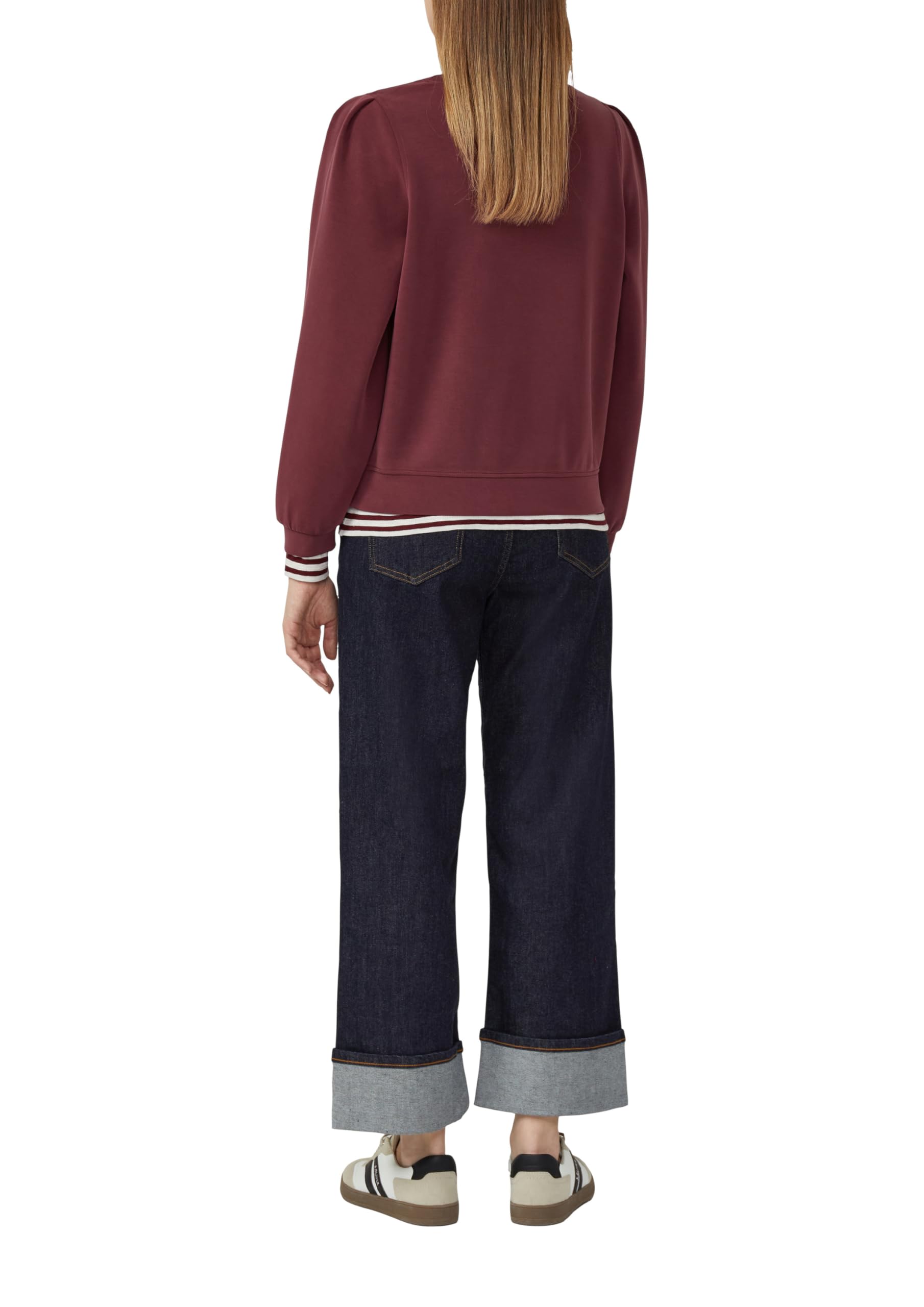 s.Oliver Scuba-Sweatshirt Puffärmel 40 Modal Grau