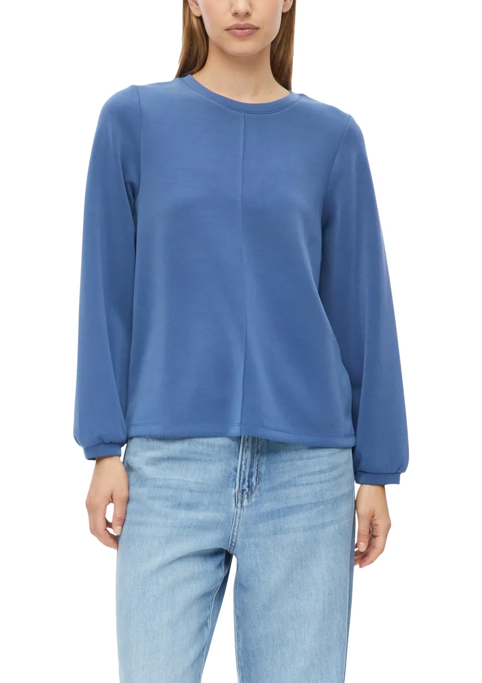 s.Oliver RED LABEL Scuba-Sweatshirt weiter Arm Gr.36 Damen