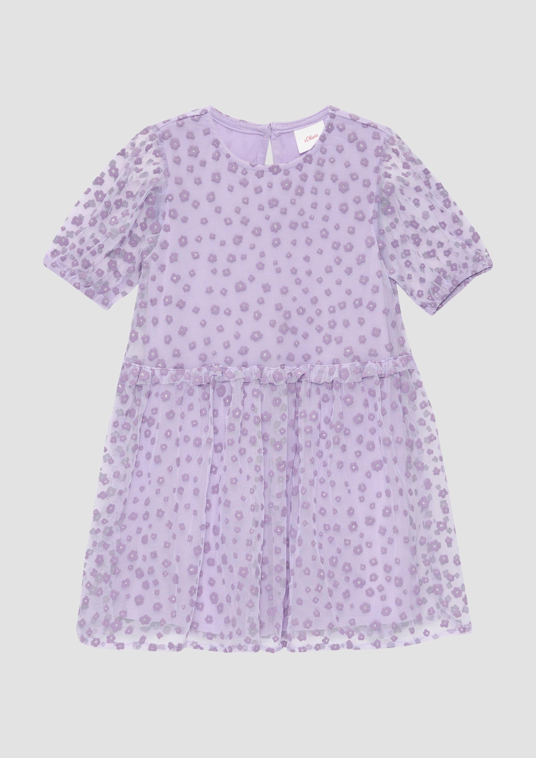 s.Oliver Junior Tüllkleid Glitzer lavendel Gr. 140