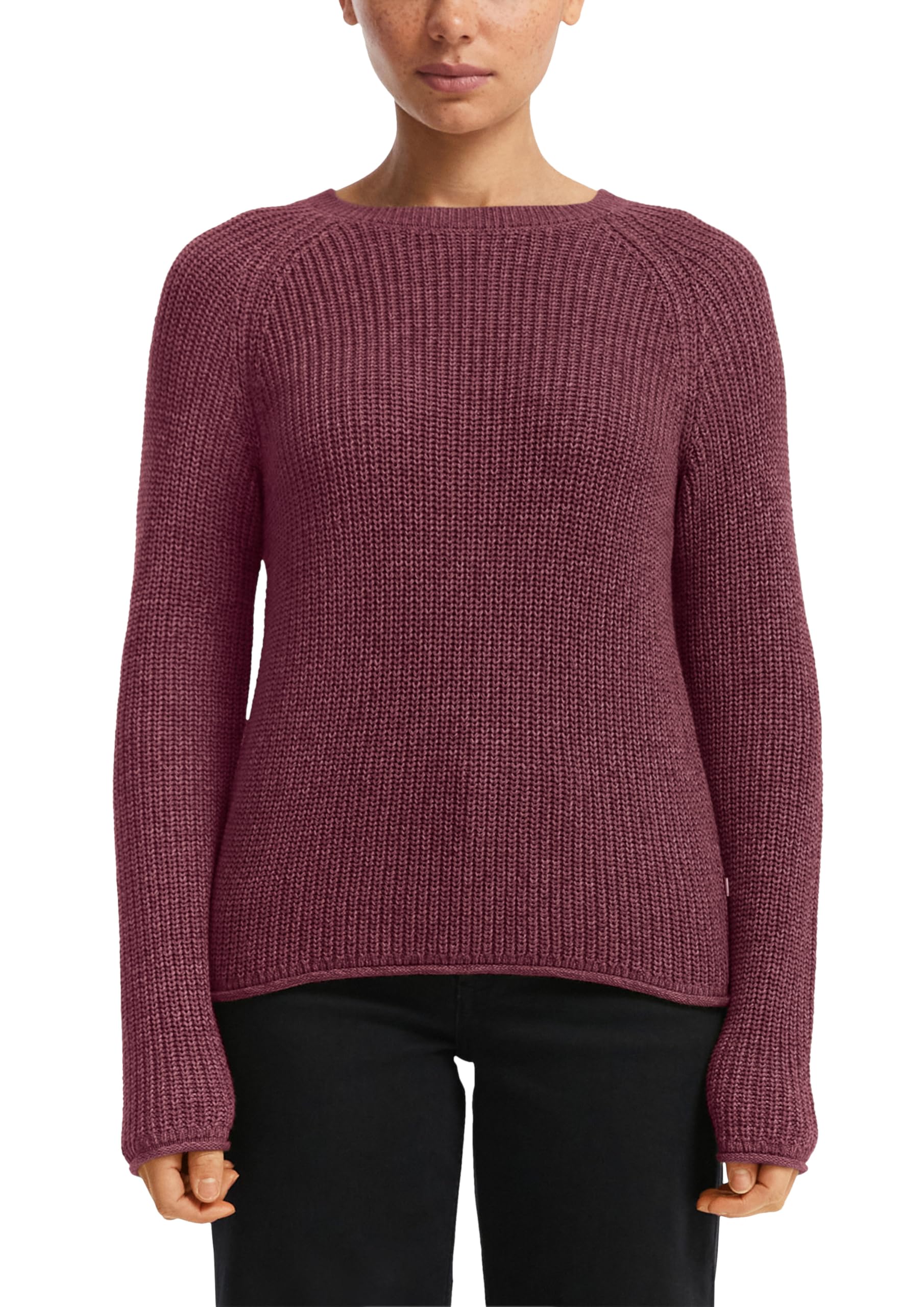 s.Oliver QS Strickpullover Raglanärmel Größe M meliert Baumwolle