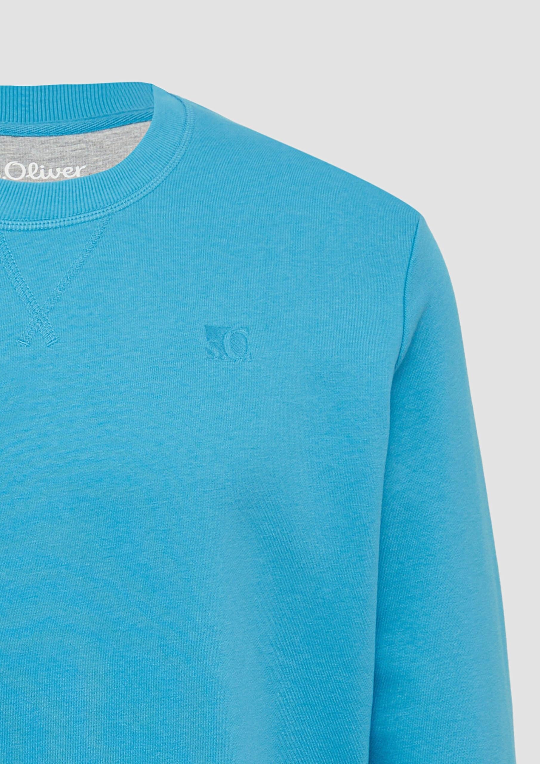 s.Oliver RED LABEL Sweatshirt Crew Neck Logo Regular Fit